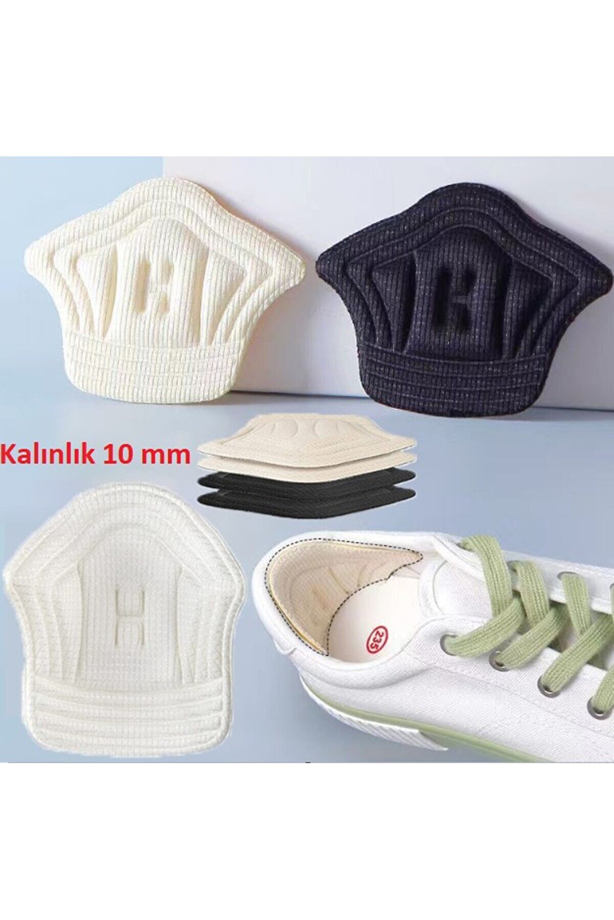 Go İthalat Ta&ccedil; Şeki̇lli̇ 10 Mm Topuk Daraltma Ve Vurma &Ouml;nleyi̇ci̇ (5258)