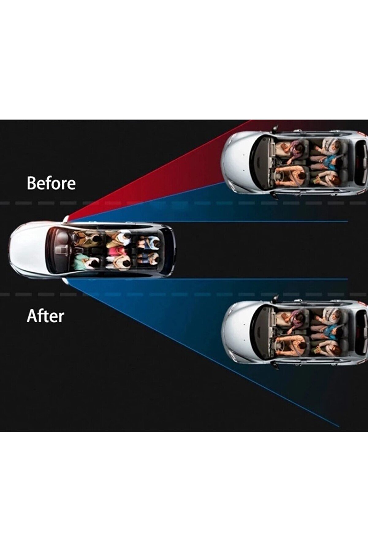 Go İthalat Ayarlanabi̇li̇r K&ouml;r Nokta Aynası Si̇yah 2 Adet (4457)