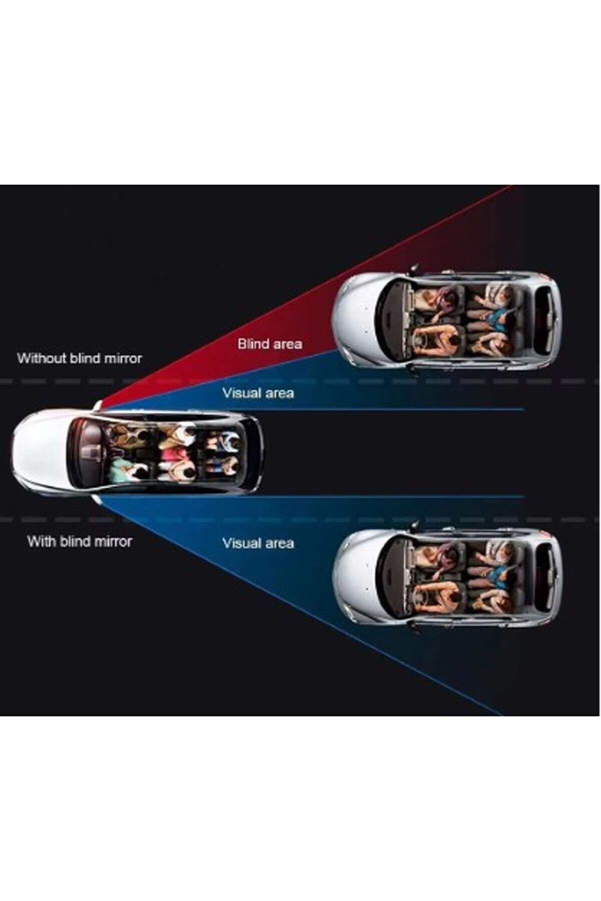 Go İthalat &Ccedil;er&ccedil;evesi̇z Ayarlanabi̇li̇r K&ouml;r Nokta Aynası 2 Li̇ (4457)