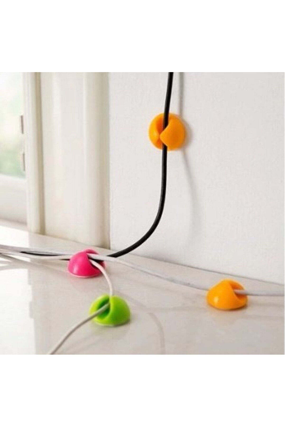 Go İthalat Si̇yah Beyaz Kablo Sabi̇tleme Kli̇psi̇ 10 Lu (5258)