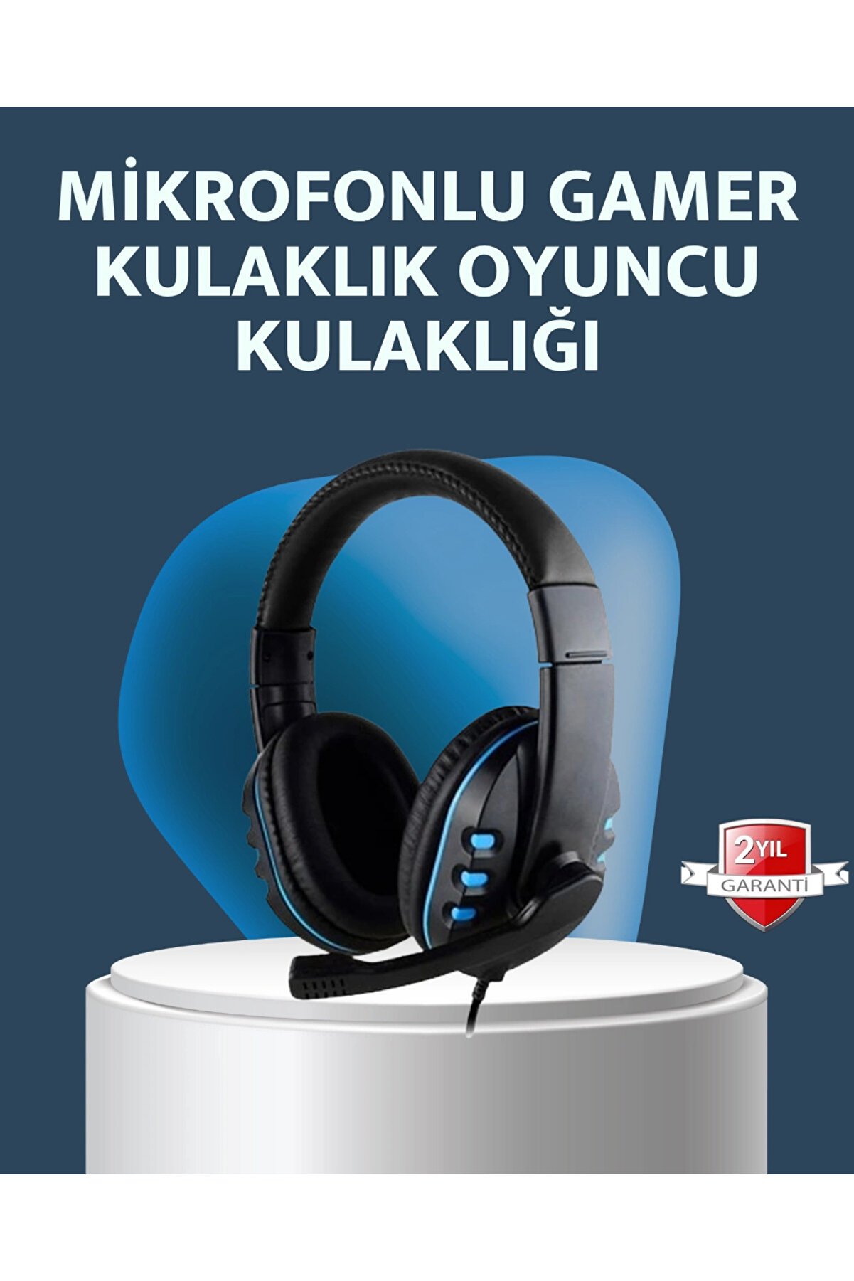 gizmurstore Stereo Mikrofonlu Kablolu Oyun Kulaklığı – Konforlu ve Net Ses İletimi