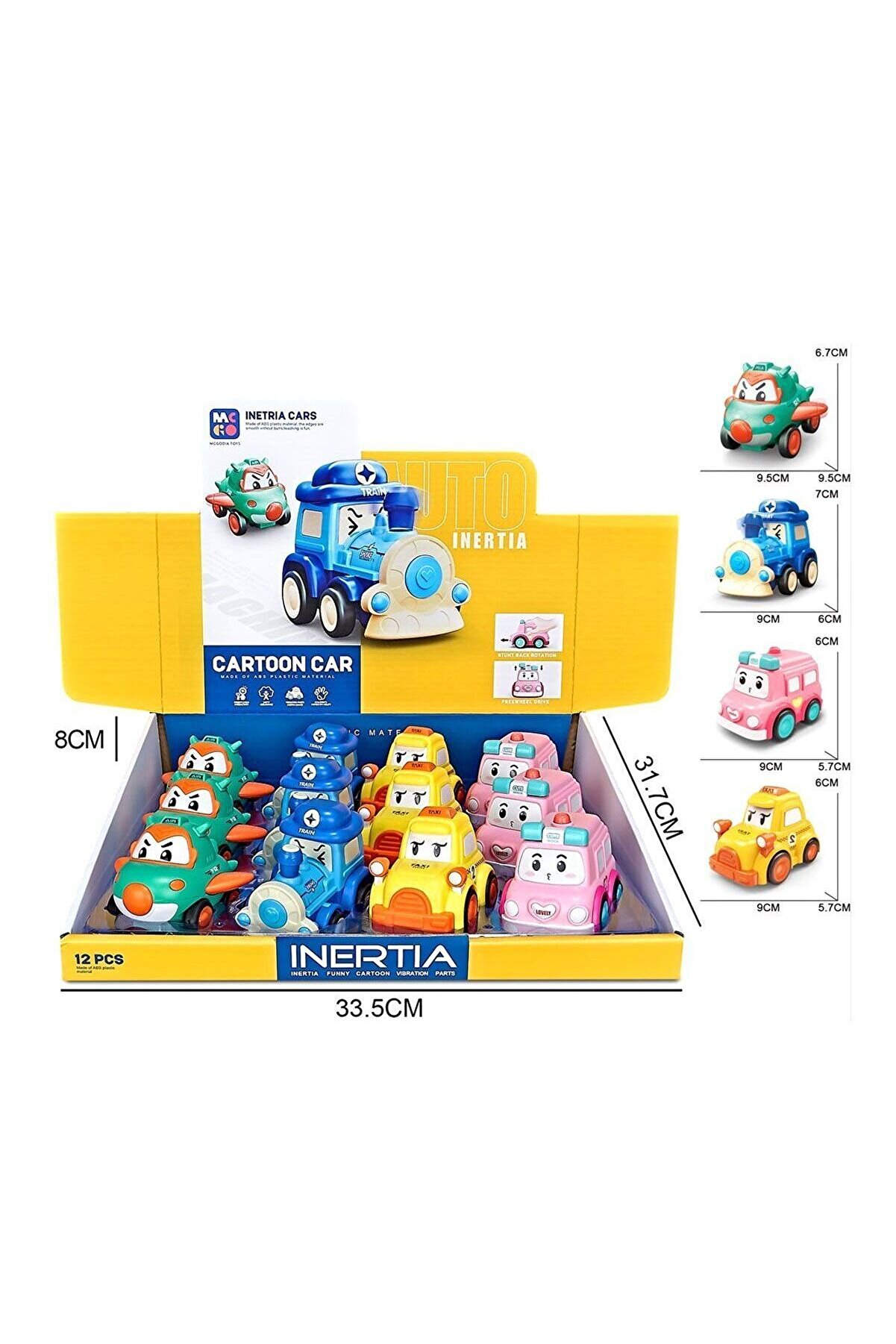 NW NessiWorld MG-D400-48 Sürtmeli Hareketli Sevimli Araçlar -Vardem Oyuncak