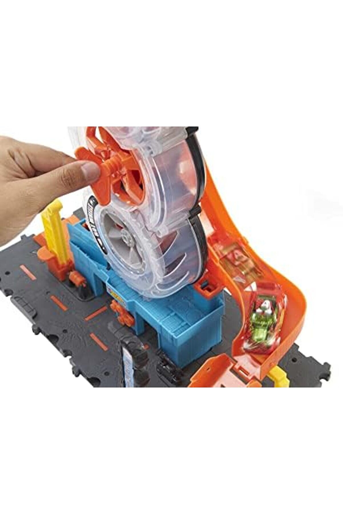 Ci̇ty Tekerlek Kulesi̇ Pi̇sti̇ Hot ™ Ci̇ty Tekerlek Kulesi̇™ Oyun Seti̇, 4-8 Yaş Arası Çocuklar İçi̇n Hedi̇ye