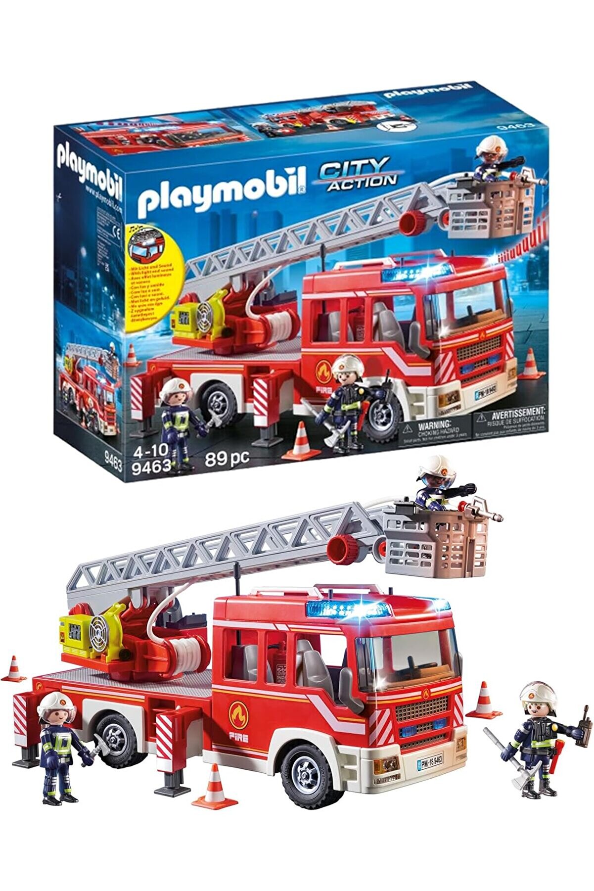 STOREMAX City Action 9463 ışıklı ve sesli, merdivenli itfaiye aracı, 5 yaşından itibaren 1175260