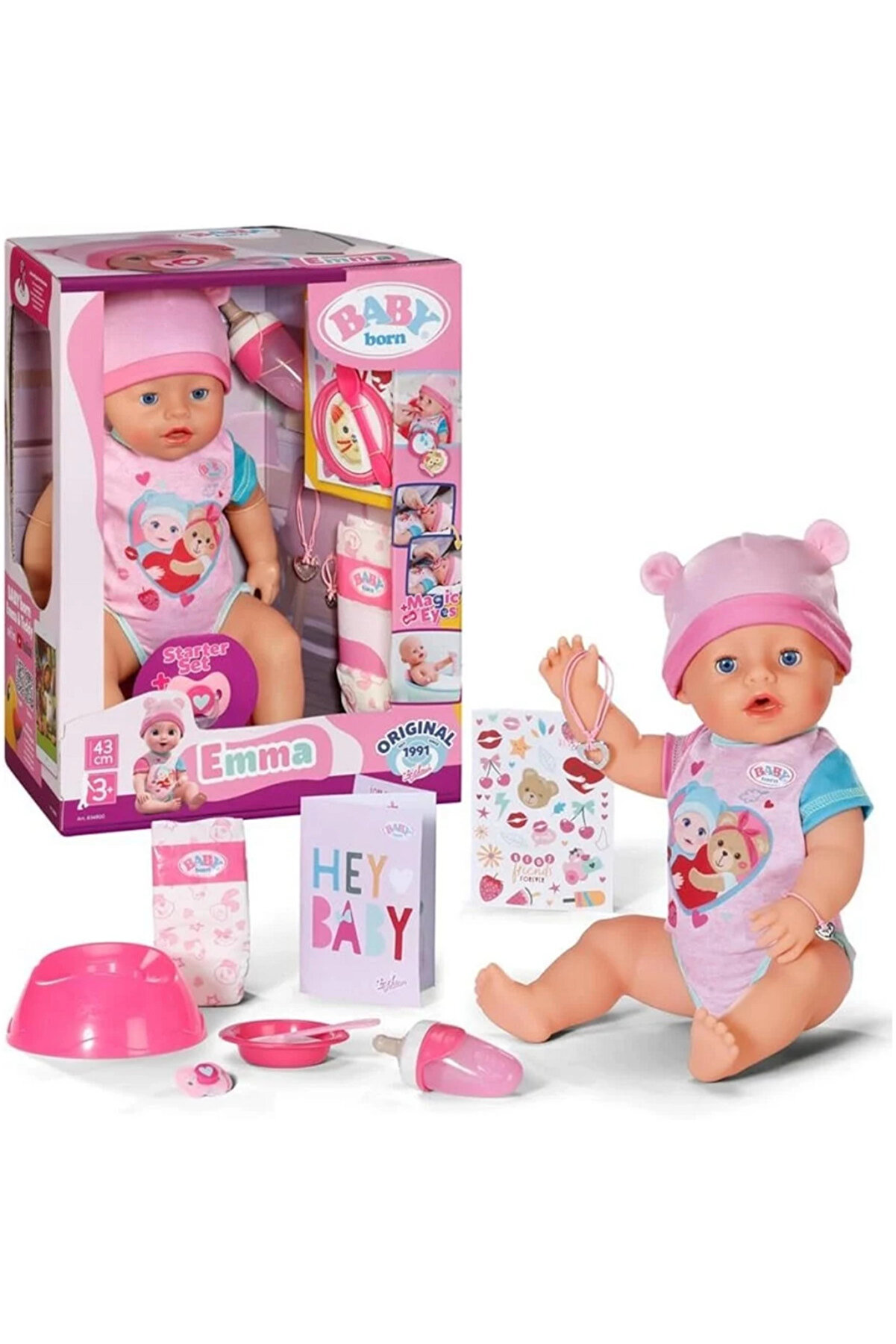 Toptan Bulurum Baby Born Emma Bebeği 43 cm