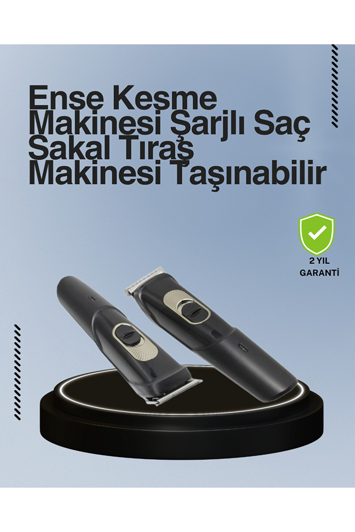 Toptan Bulurum Kablosuz, Paslanmaz Çelik lı Profesyonel Saç ve Sakal Tıraş Makinesi – Sessiz, Güçlü ve Ergonomik