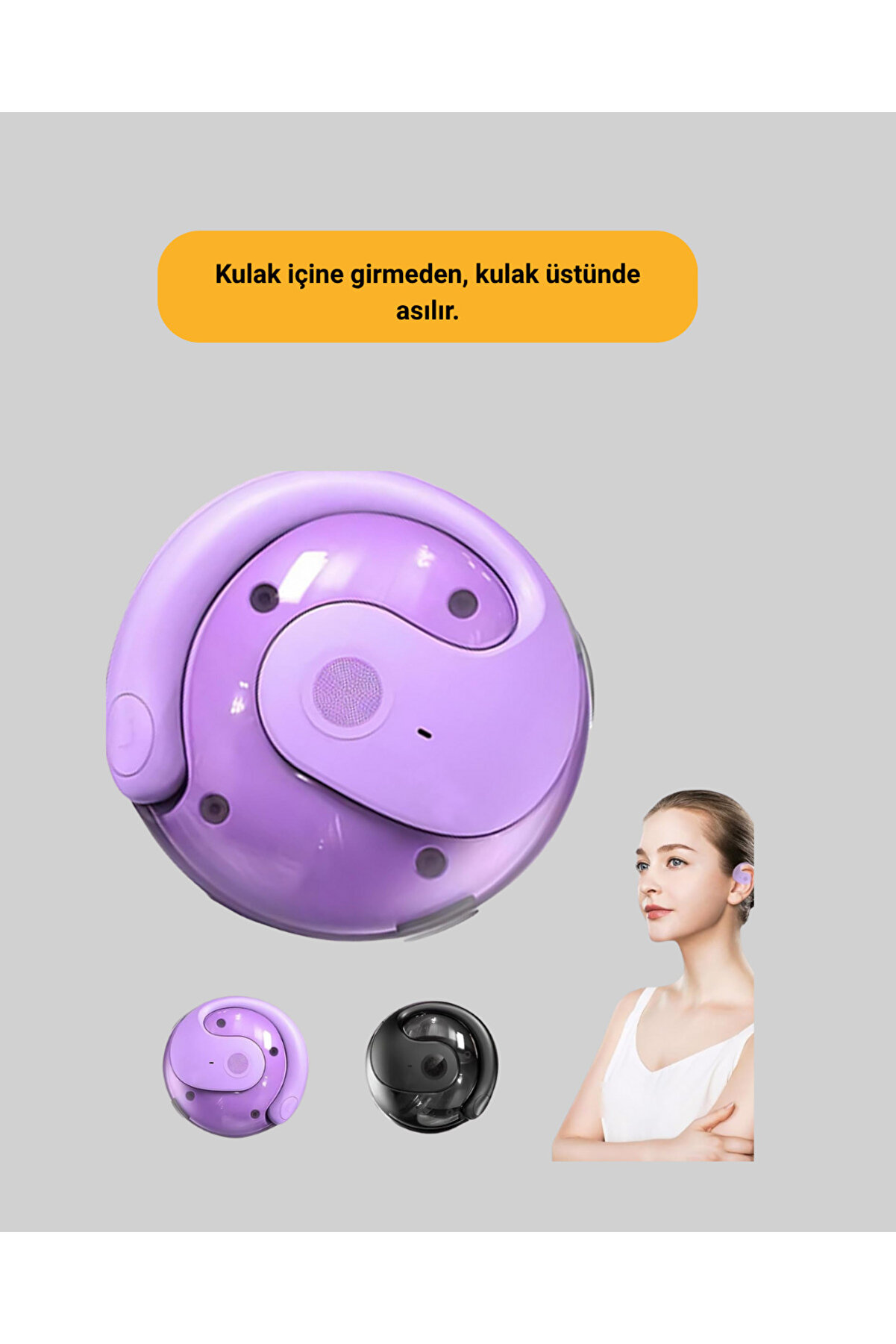 S05 Spor Kulaklığı – Kemi̇k İi̇mli̇, Kulak Kanalını Tıkamayan Yapı