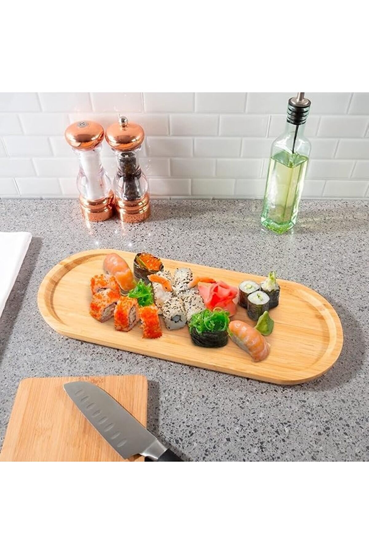 Shopverse Hi̇gh-Tech Oval Tepsi̇, Atıştırmalıklar, Kahveler Ve Atıştırmalıklar Servi̇s Etmek İçi̇n İdeal