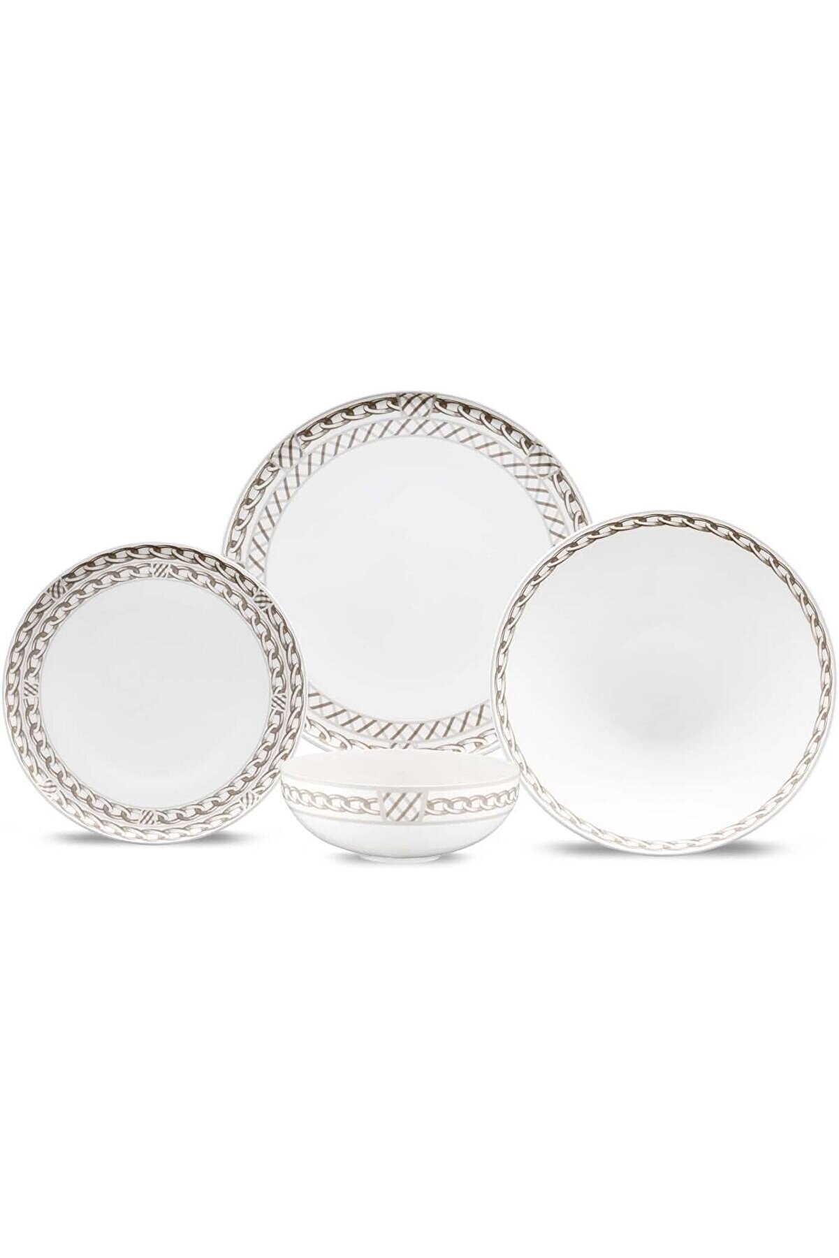 STOREMAX shopverse Chains 24 Parça 6 Kişilik Yemek Takımı trendflick 1014773