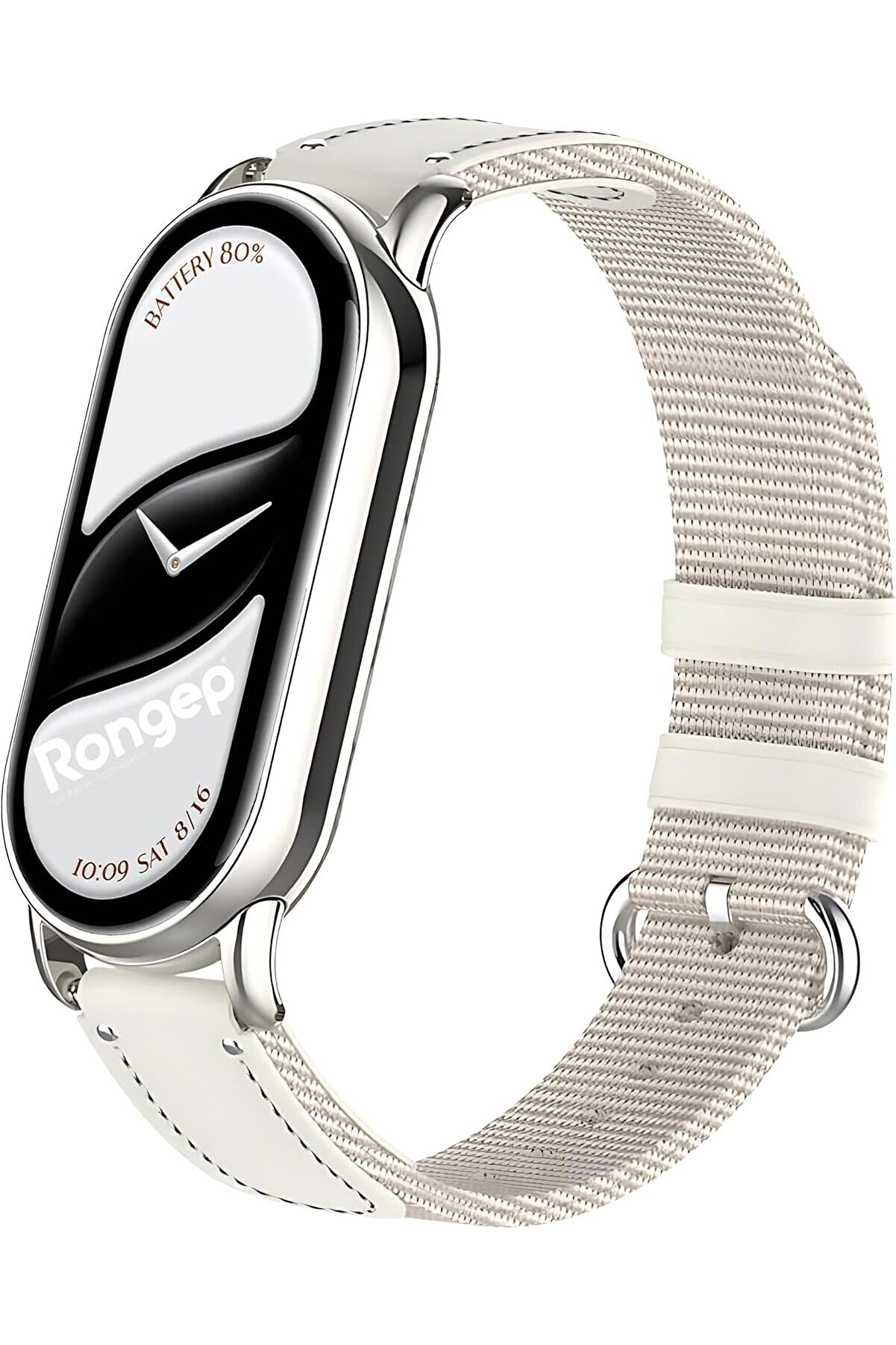 STOREMAX shopverse Mi Band 8 İle Uyumlu ve Hafif Tasarımlı Bilekte Terleme Yapmayan Çift Katmanlı Dokulu PU D