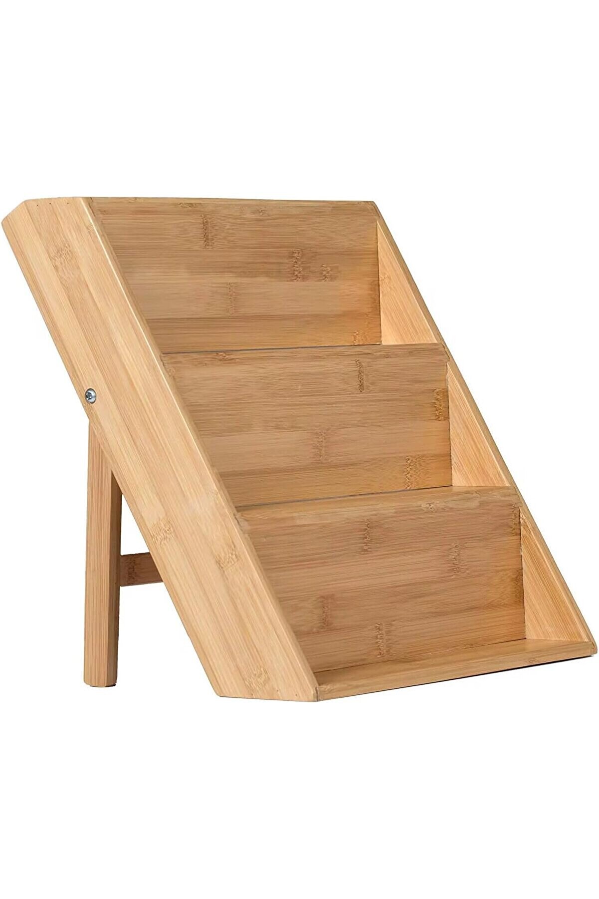 STOREMAX shopverse 3 Katlı Bambu Ayaklı Rafı Organizer – Tezgah Üstü ve Çekmece İçi Kullanıma Uygun, Katlanab