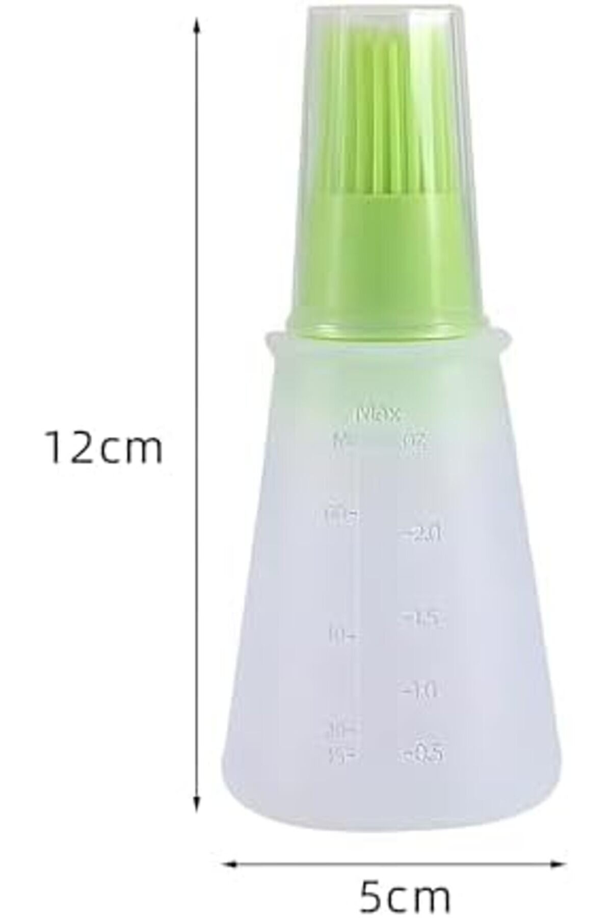 Shopverse 2’Li̇ Si̇li̇kon Fırçalı Yağdanlık – Mi̇li̇li̇treli̇k Ölçülü, Damlama Yapmaz Yağ Şi̇şesi̇ Seti̇ | Mut