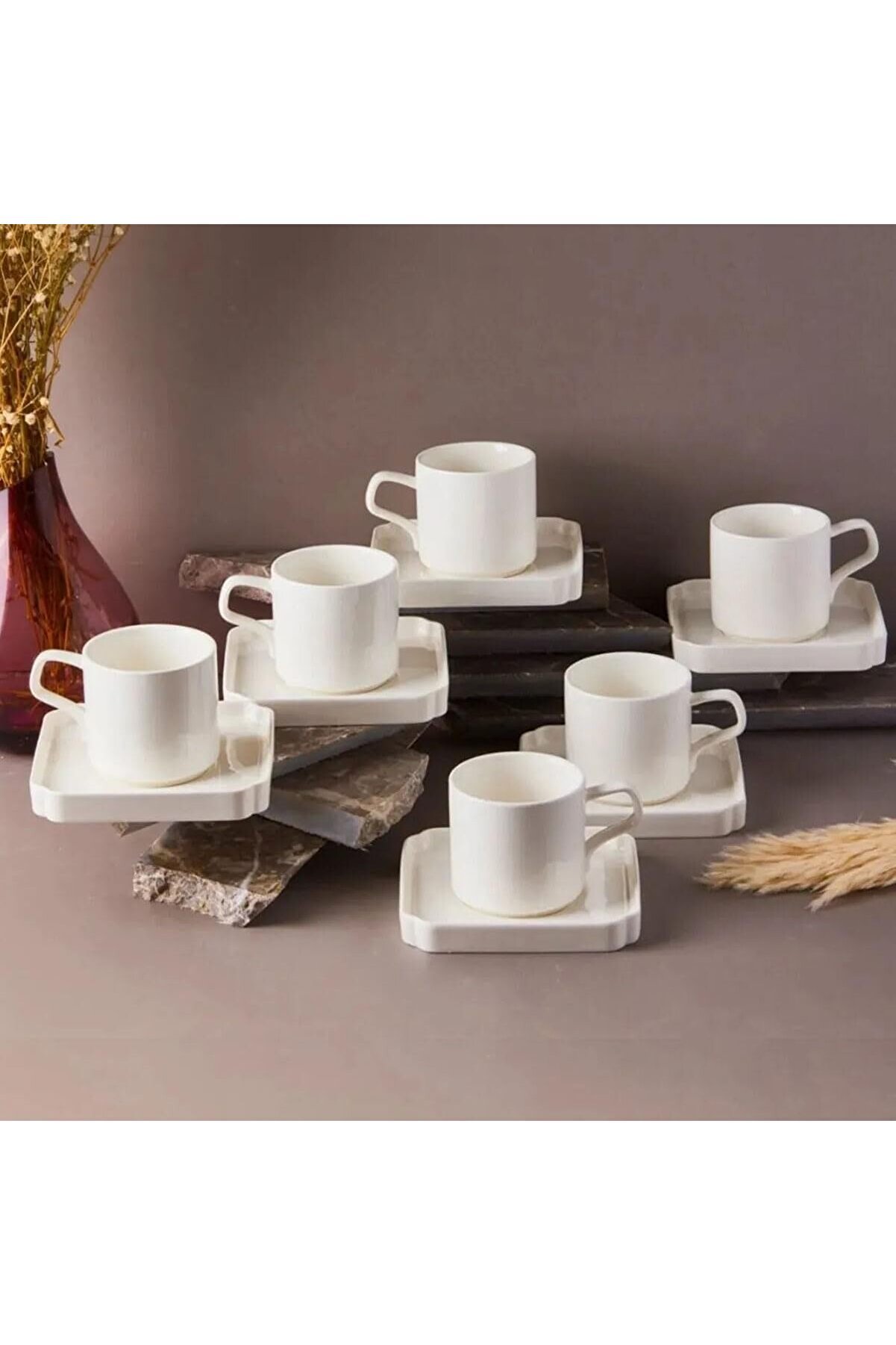 STOREMAX shopverse Luce Altı Kişilik Kahve Fincan Takımı 80 ml trendflick 1014773