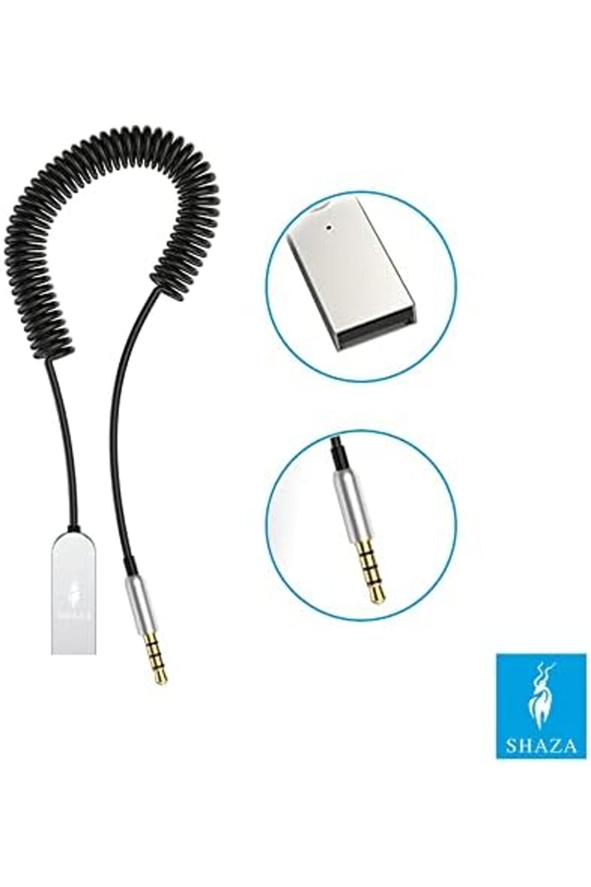 Shopverse Hi̇fi̇ Ses Alıcısı Aux 3.5Mm 5.0 Usb Araç Ki̇ti̇ Trendfli̇ck 1014773