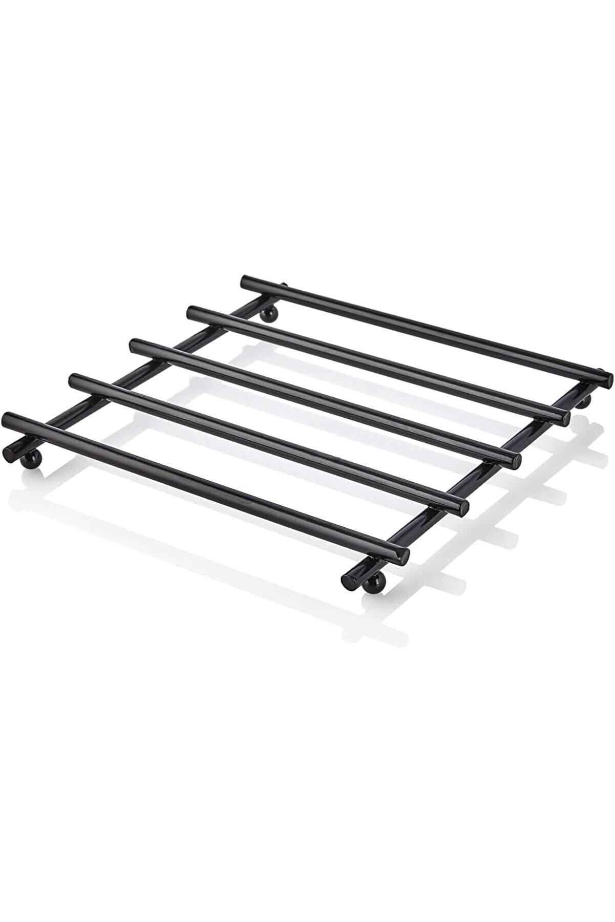 STOREMAX shopverse Siyah Renkli Kare, Paslanmaz Çelik, Metal Tencere Altlığı trendflick 1014773