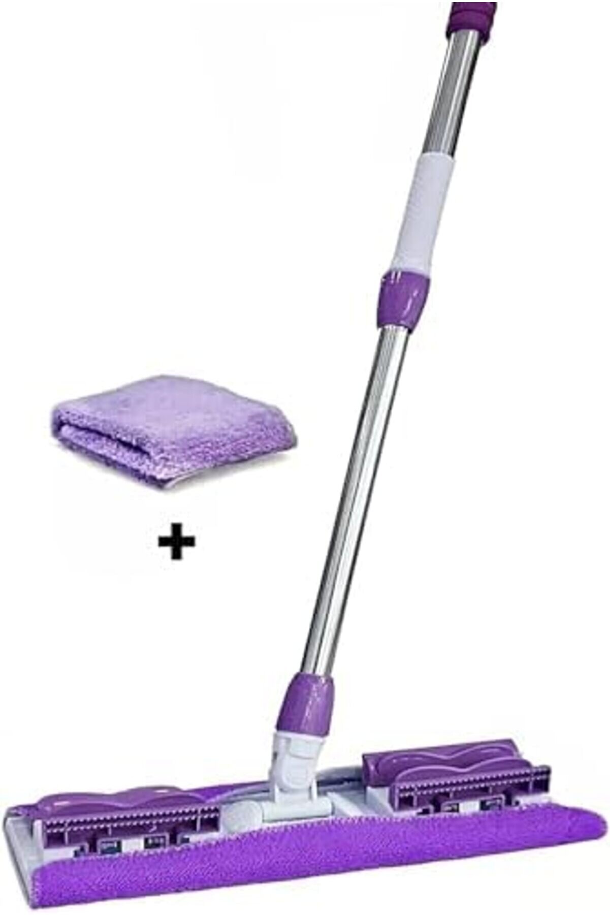 Shopverse Si̇hi̇rli̇ Yer Mopu Duvar Yüzey Temi̇zli̇k Mi̇krofi̇ber Mandallı Mop, Teleskopi̇k Saplı İstedi̇ği̇n