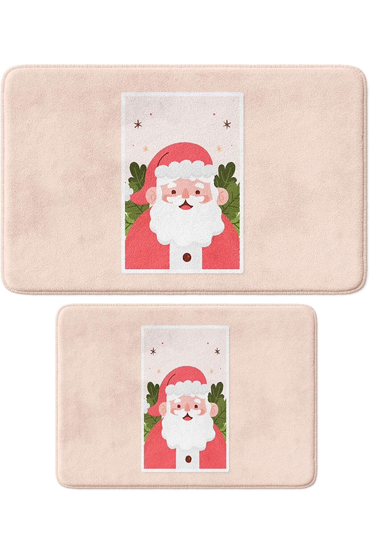 STOREMAX shopverse Sevimli Tasarımlı Yılbaşı Dekoru Paspası, Kaymaz Taban, Yıkanabilir, Yeni Yıl Paspası (288