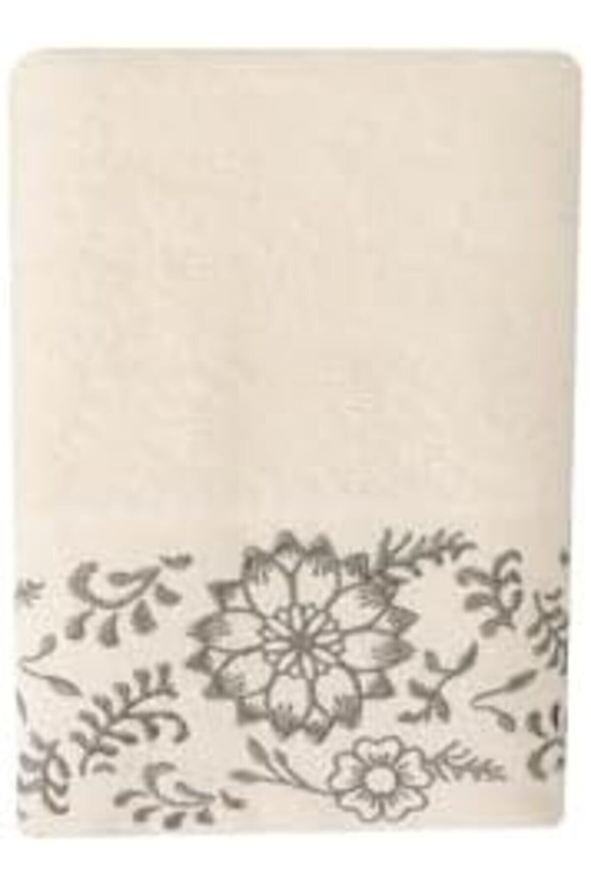 Shopverse Sty Akra Nakışlı Krem Havlu 50X90 Trendfli̇ck 1014773