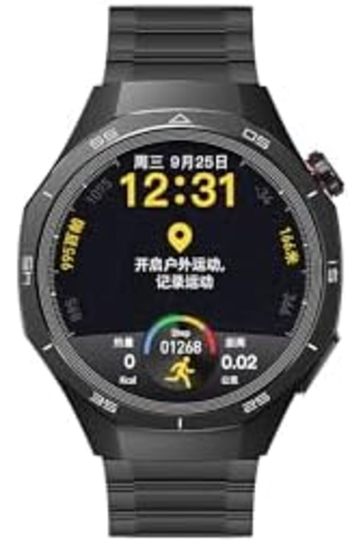 Shopverse Amoled Ekran 48Mm Metal Ve Si̇li̇kon Kordonlu Akıllı Saat Si̇yah Wt6 Pro Trendfli̇ck 1014773