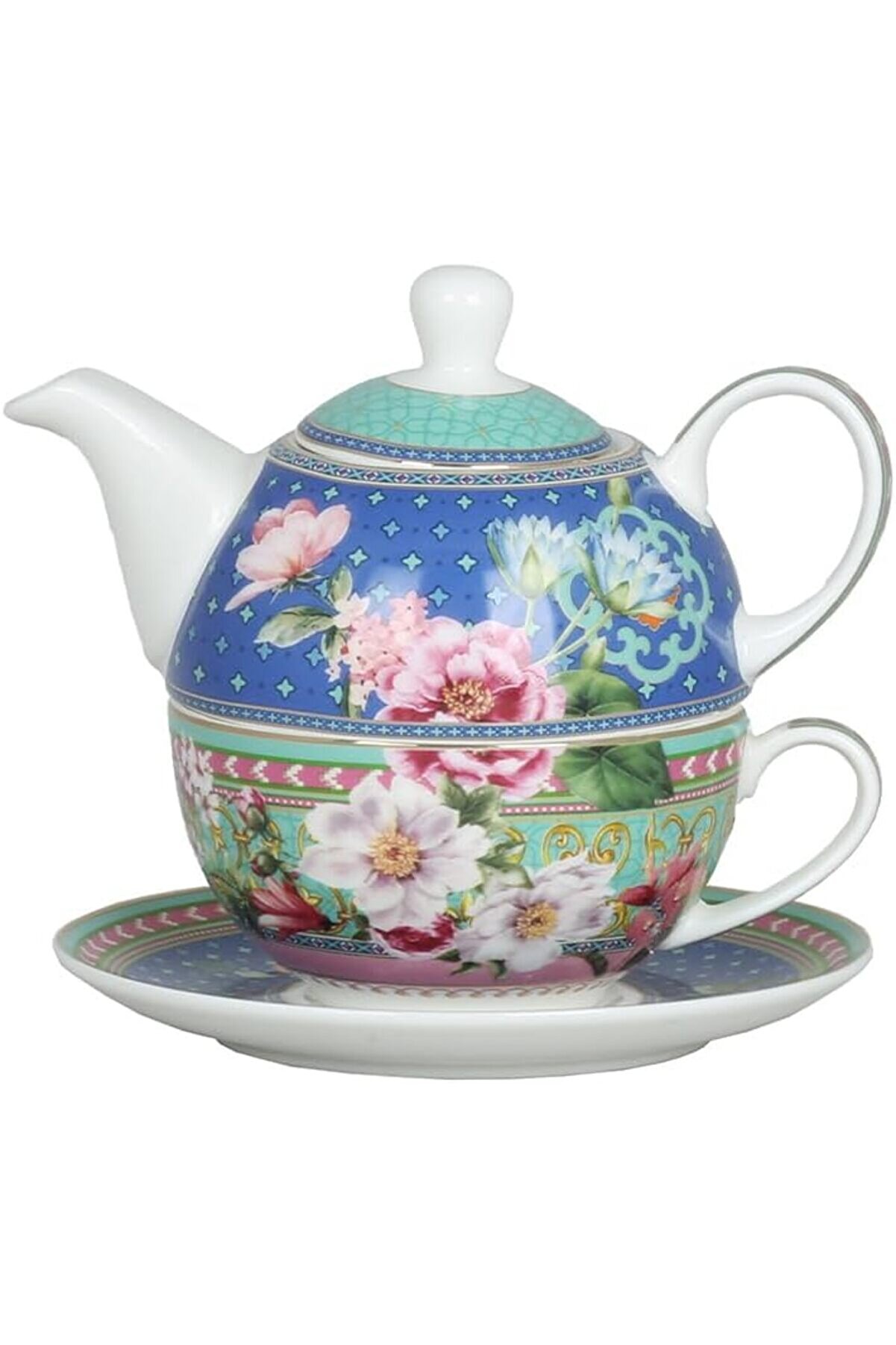 STOREMAX shopverse Art Camellia Tek Kişilik Demlik Fincan Seti trendflick 1014773