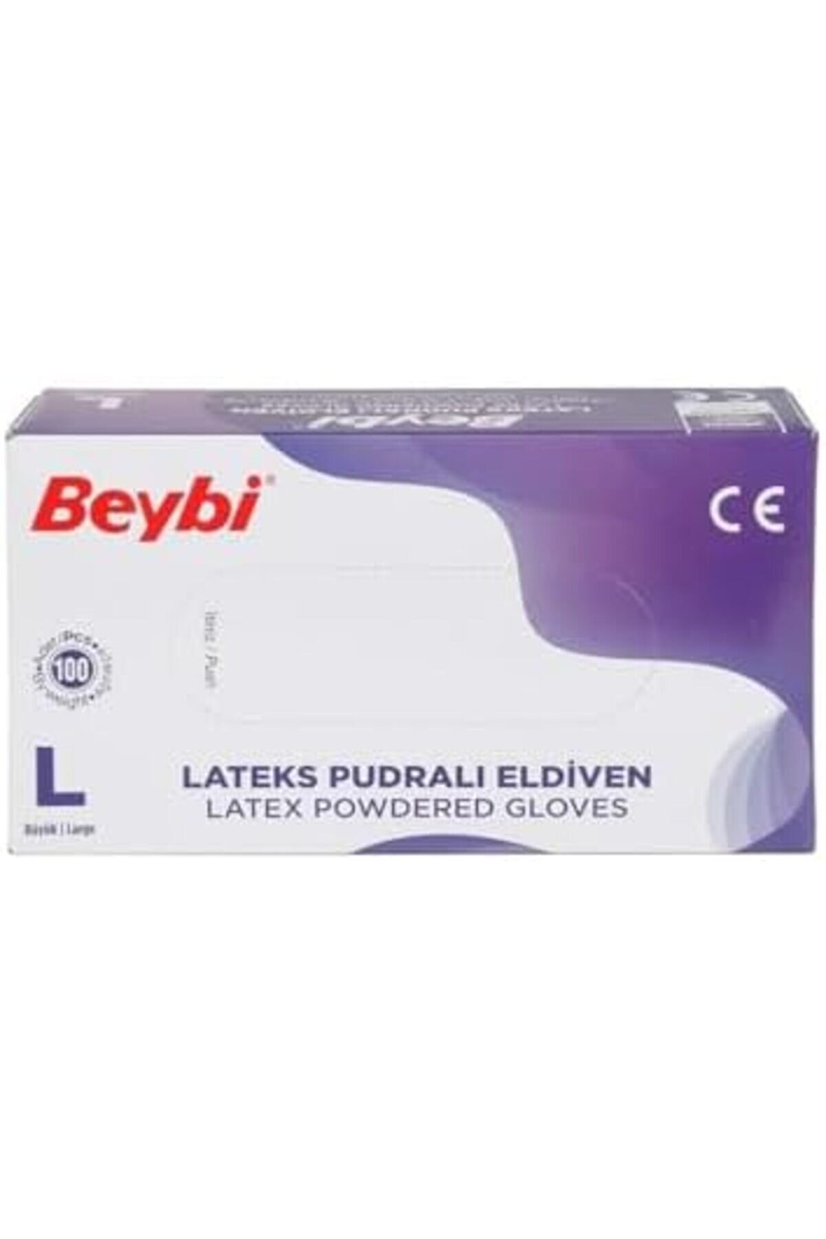 Shopverse Lateks Pudralı Eldi̇ven Large 100 Lü Trendfli̇ck 1014773