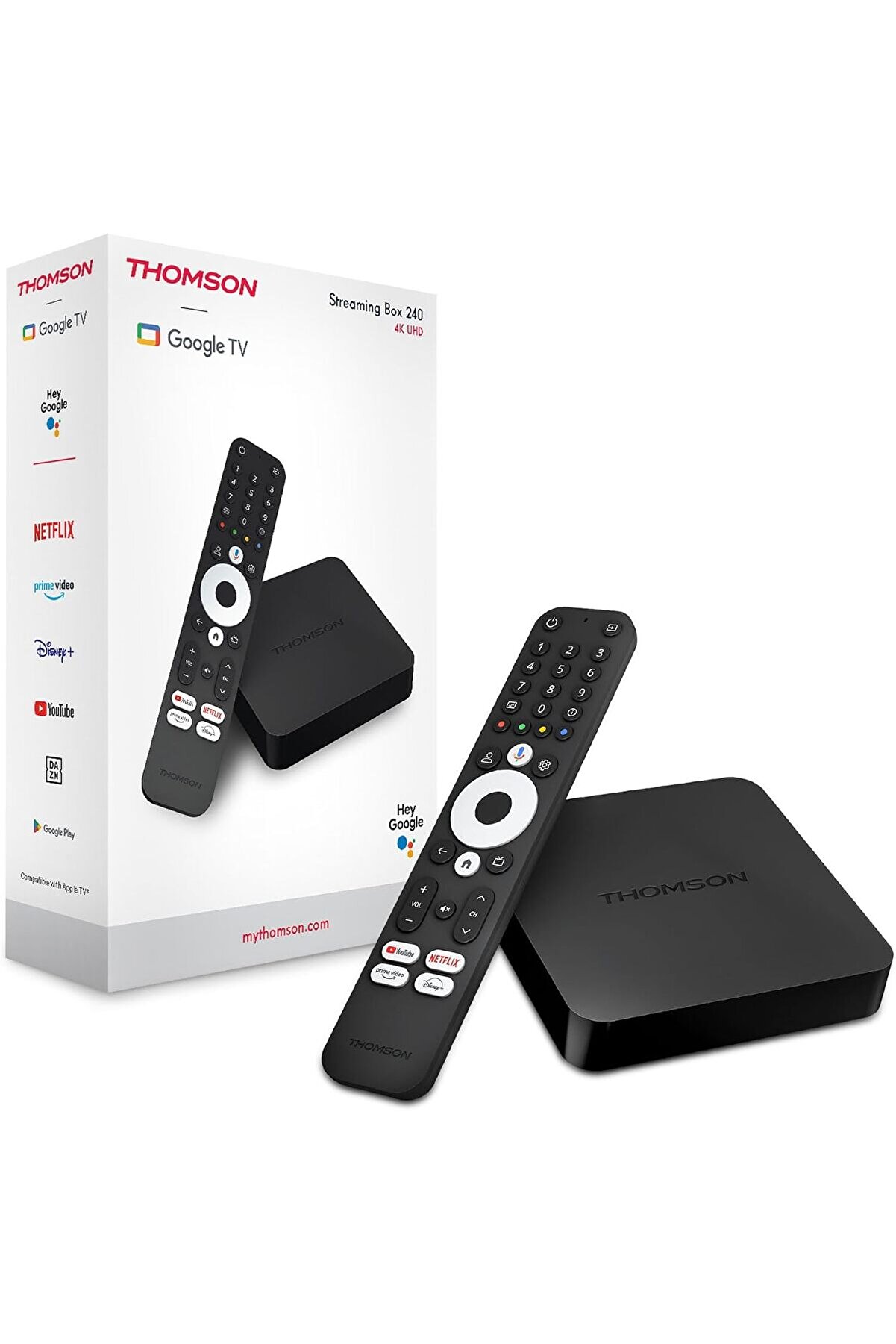 STOREMAX Streaming Box 240G, 4K UHD, Ses Kontrolü, WiFi, (Netflix, Video, YouTube, +, Spotify), Dahili Chrome