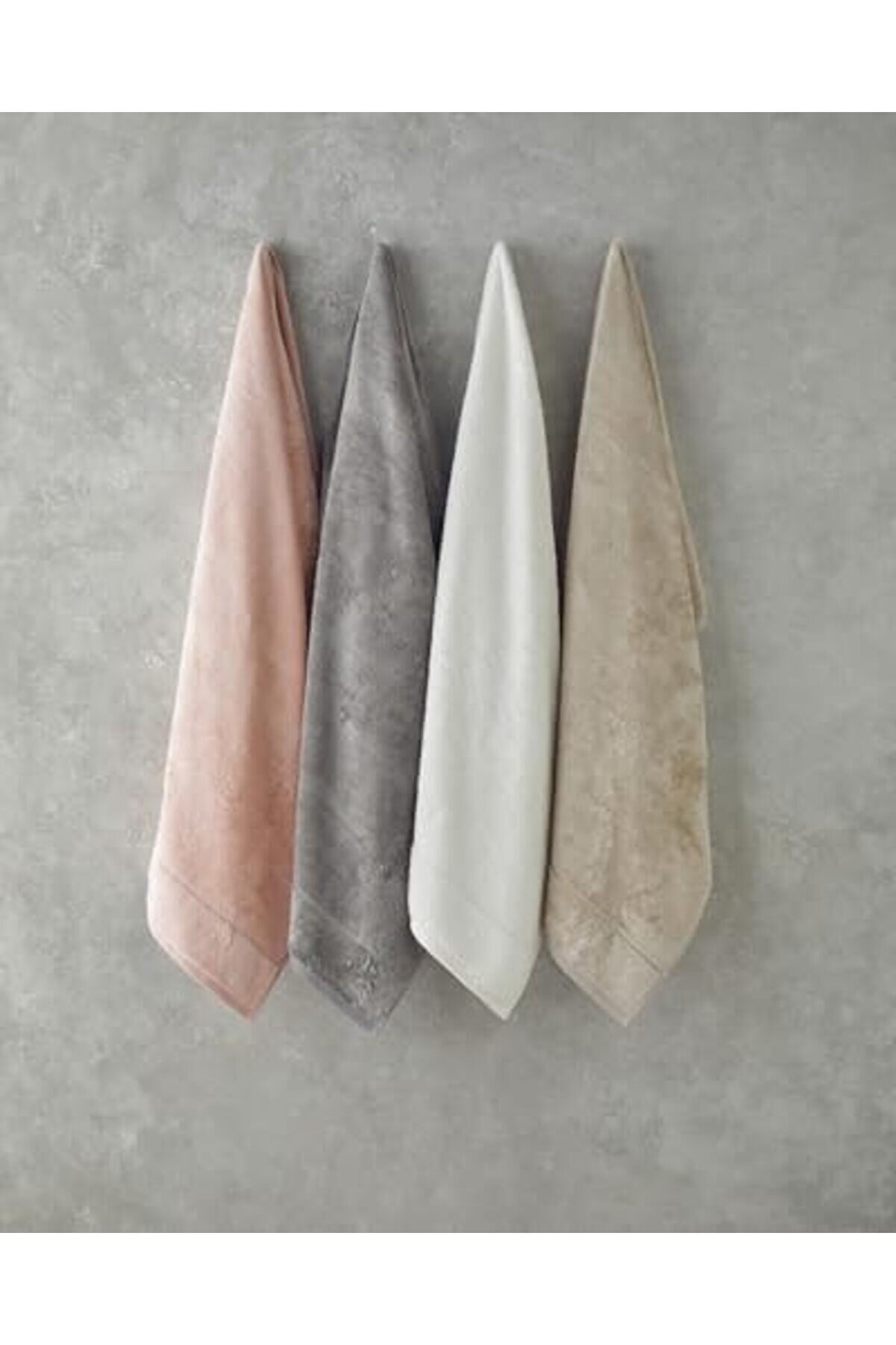 Shopverse Leafy Bambu Havlusu 70X140 Cm Ekru Trendfli̇ck 1014773