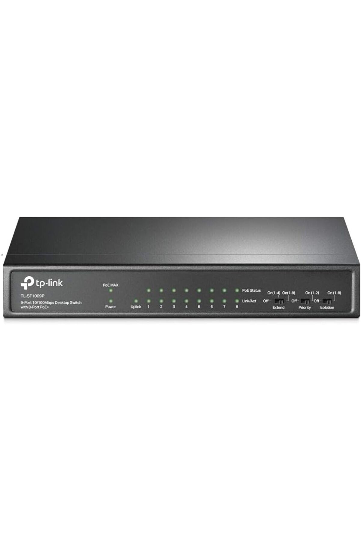 Shopverse Tl-Sf1009P, 9-Port 10/100Mbps Desktop Swi̇tch Wi̇th 8-Port Poe+ Trendfli̇ck 1014773