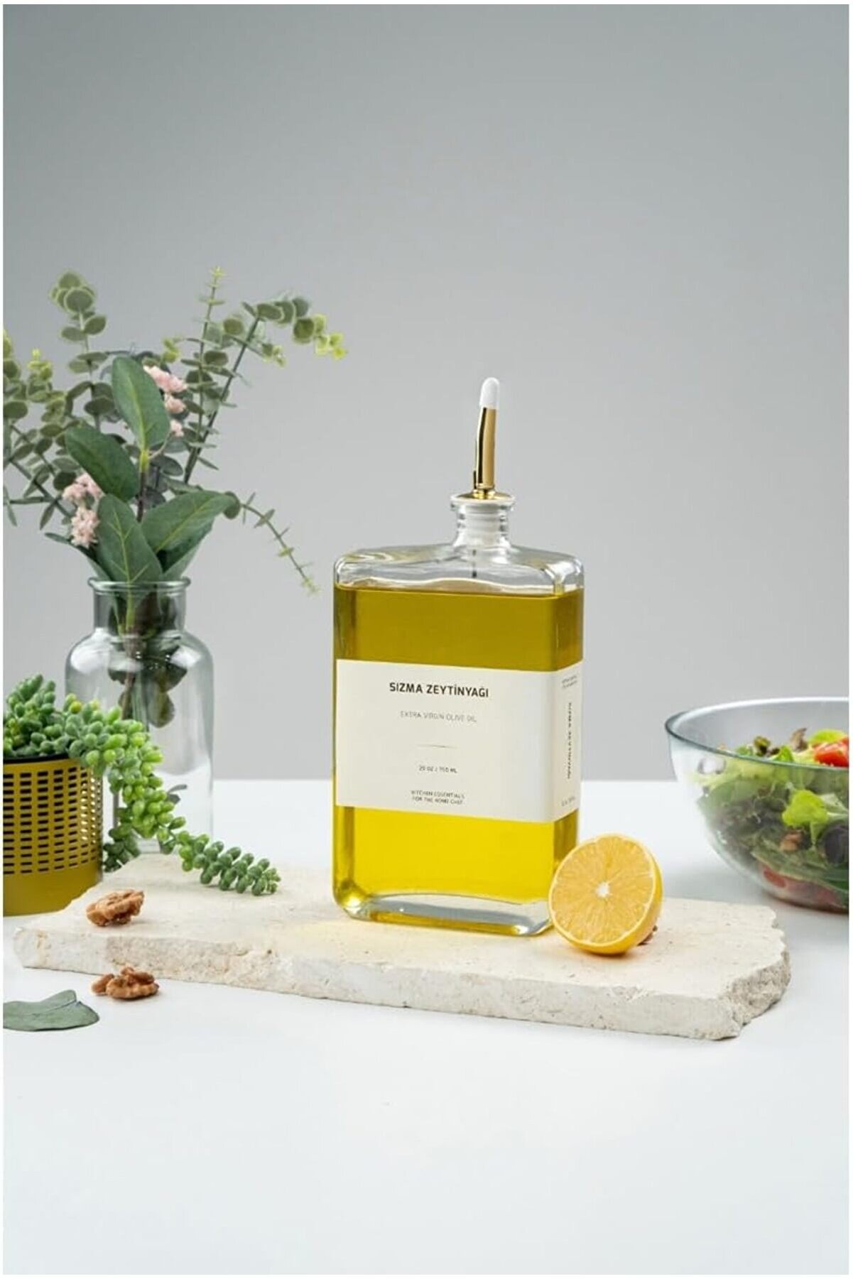 STOREMAX shopverse Damlatmaz Yağdanlık – Zeytinyağı Şişesi, Sıvı Yağlık, Cam Yağ Şişesi, Kitap Yağ Kabı, Mutf