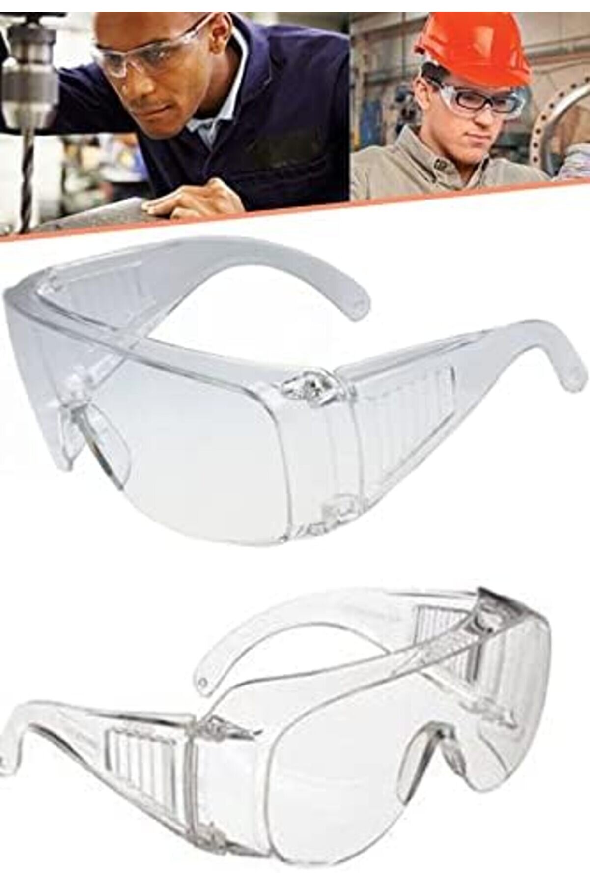 Shopverse Ayarlı Çapak Gözlüğü Şeffaf Ce Gözlük Beyaz Şeffaf 1410 Trendfli̇ck 1014773