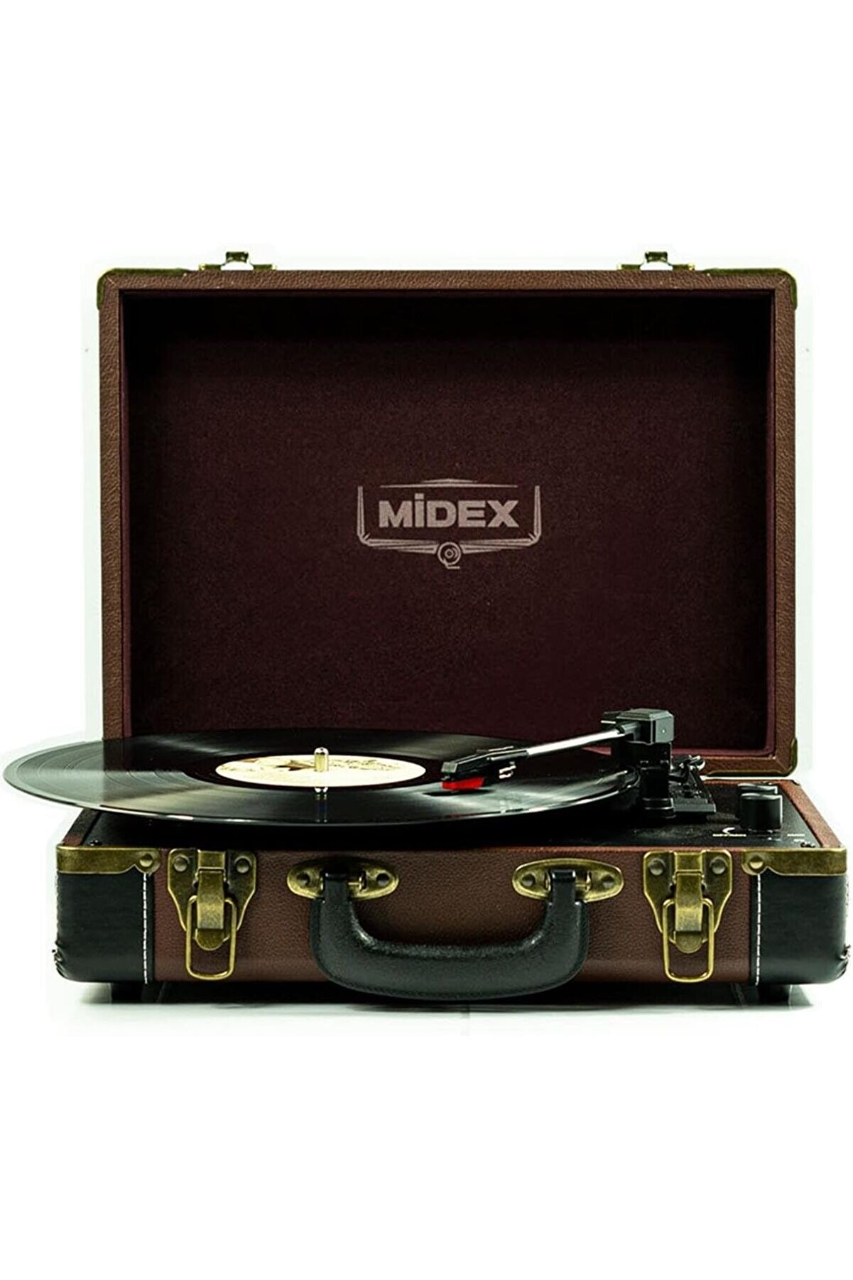 STOREMAX shopverse Mtx101BN Nostaljik Retro Pikap Plak Çalar (Şarjlı Aux Hoparlörlü 3 Devir) İğne Dahil trend