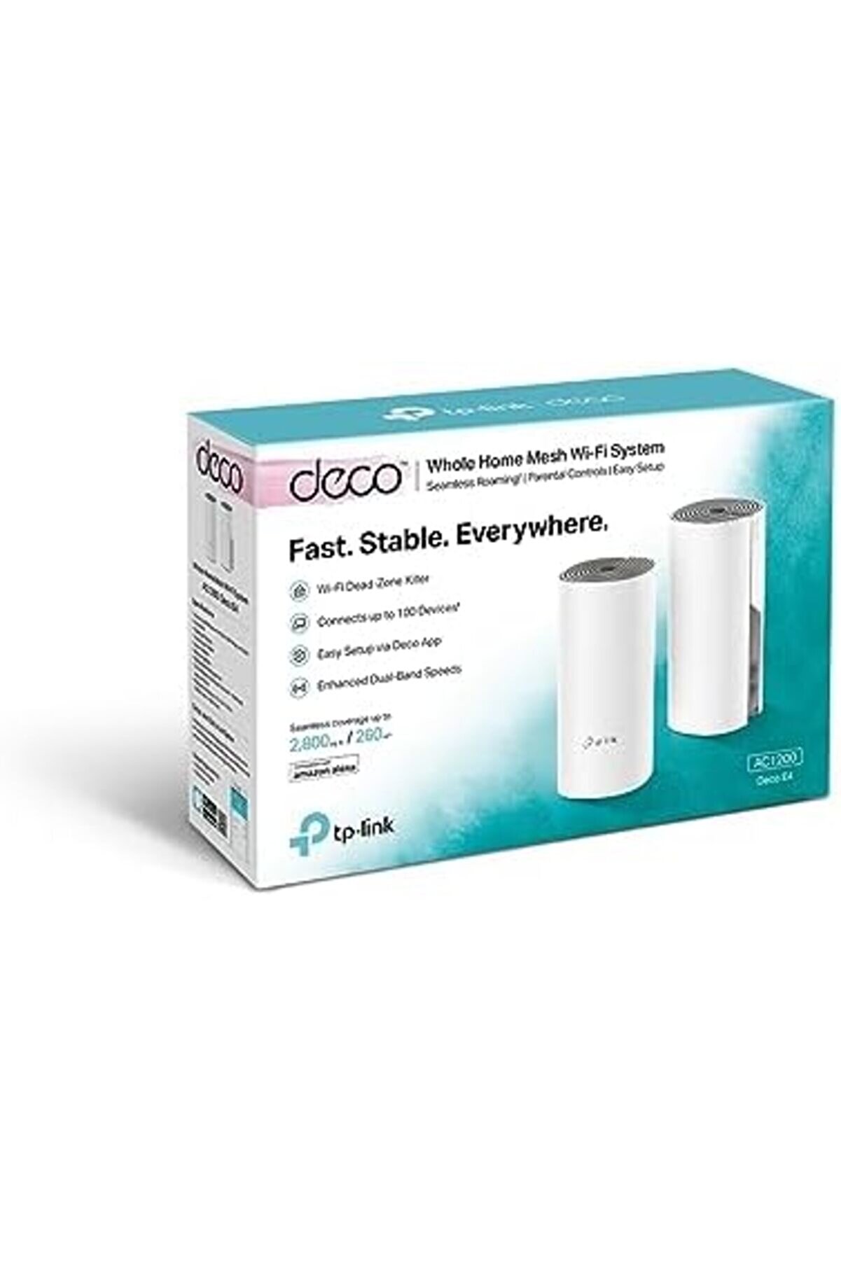 Shopverse Deco E4, Ac1200 T&uuml;m Evi̇ Kapsayan Mesh 2 Li̇ Wi̇fi̇ Si̇stemi̇ Trendfli̇ck 1014773