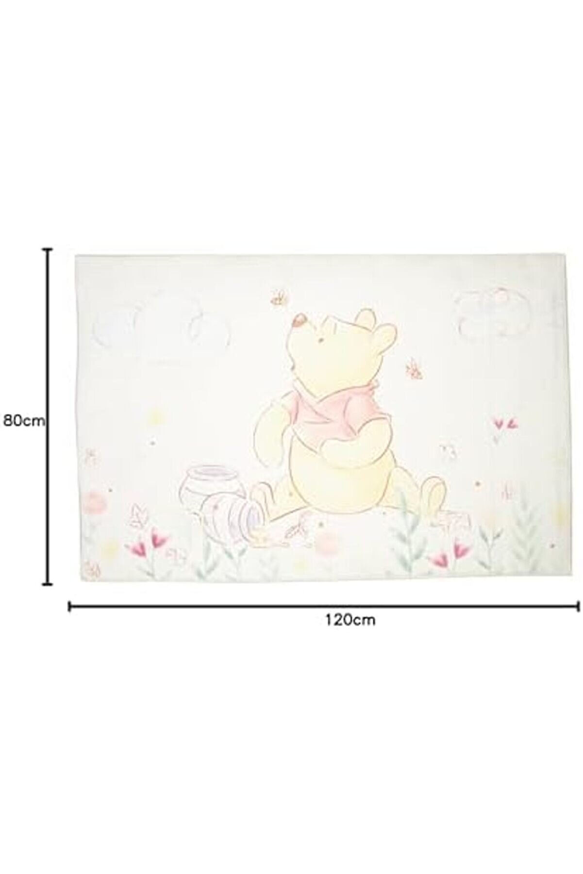 Shopverse The Pooh Baby Li̇sanslı Karakter Baskılı%100 Halı, Çok Renkli̇, 80X120 Cm Trendfli̇ck 1014773