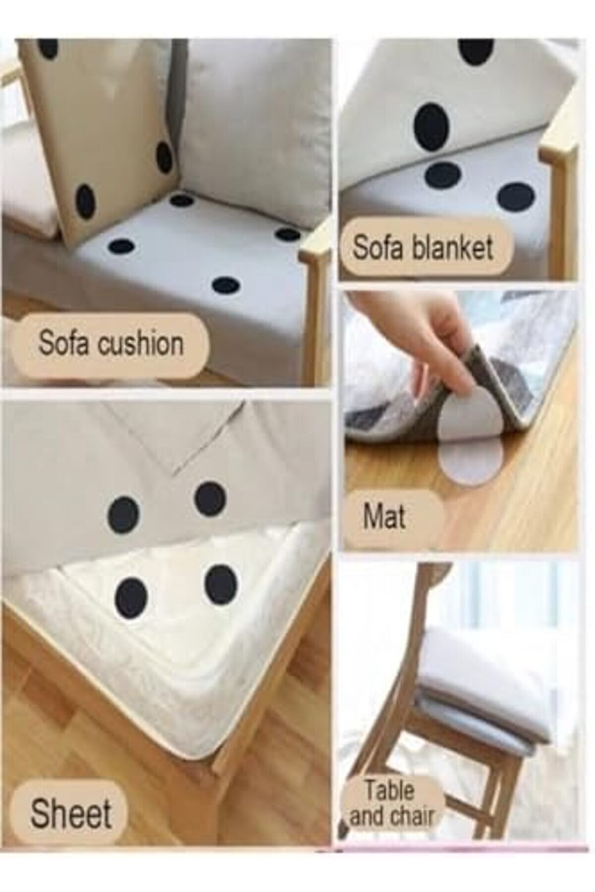 Shopverse 10Ad Yastık Halı Ki̇li̇m Nevresi̇m Örtü Kaydırmaz Yapışkanlı Paspas Halı Kaydırmaz Trendfli̇ck