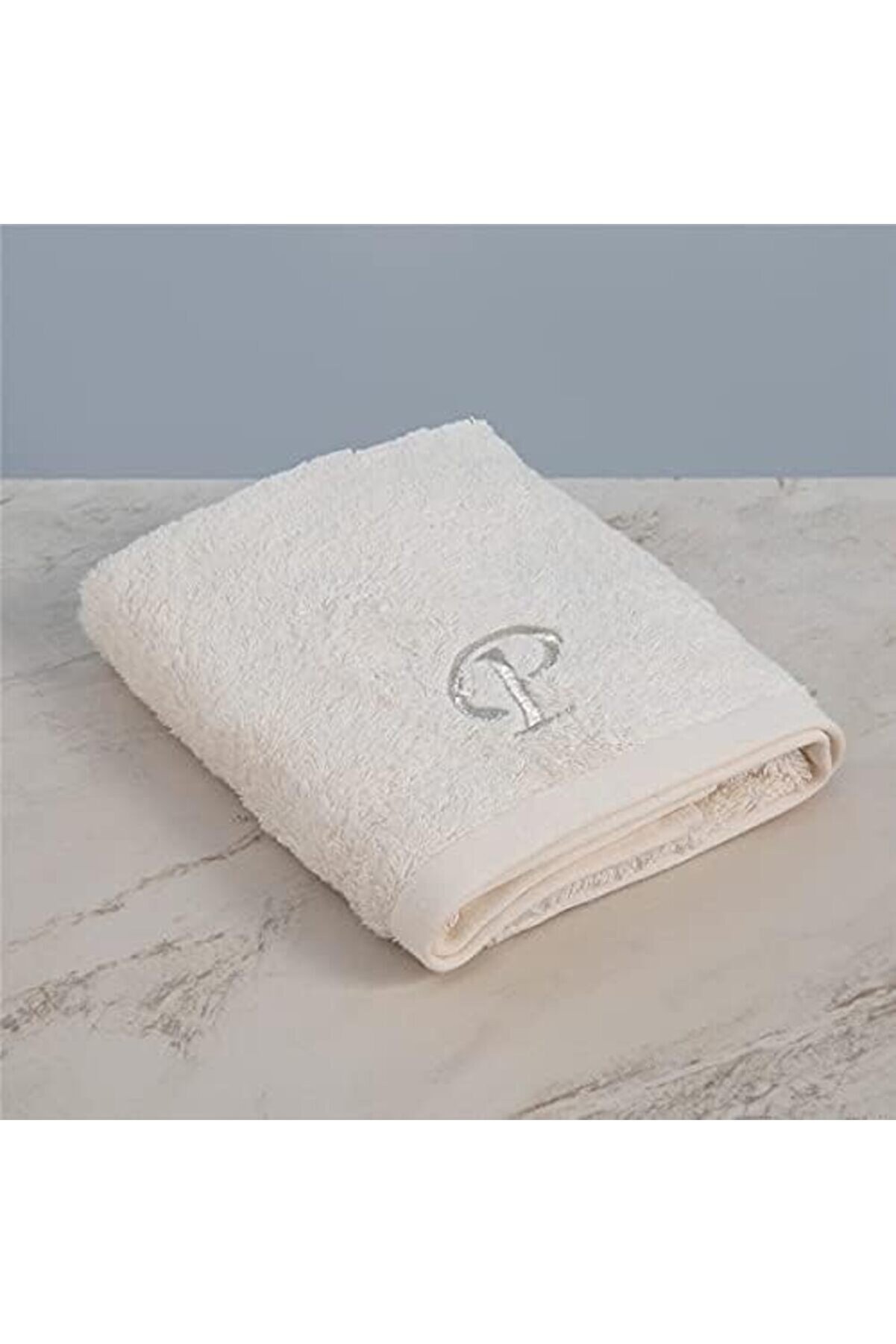 Shopverse Nakışlı Yüz Havlusu 50X90 Cm Ekru Trendfli̇ck 1014773