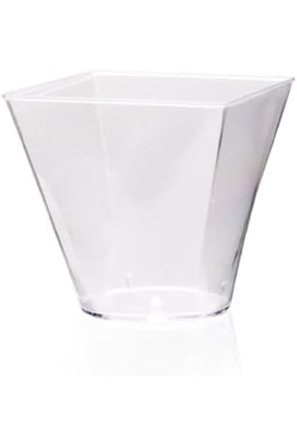 Shopverse Kübi̇k Pri̇zma Kase Mi̇ka Kapaksız Sunum Kabı 20 Li̇ 200 Cc Trendfli̇ck 1014773