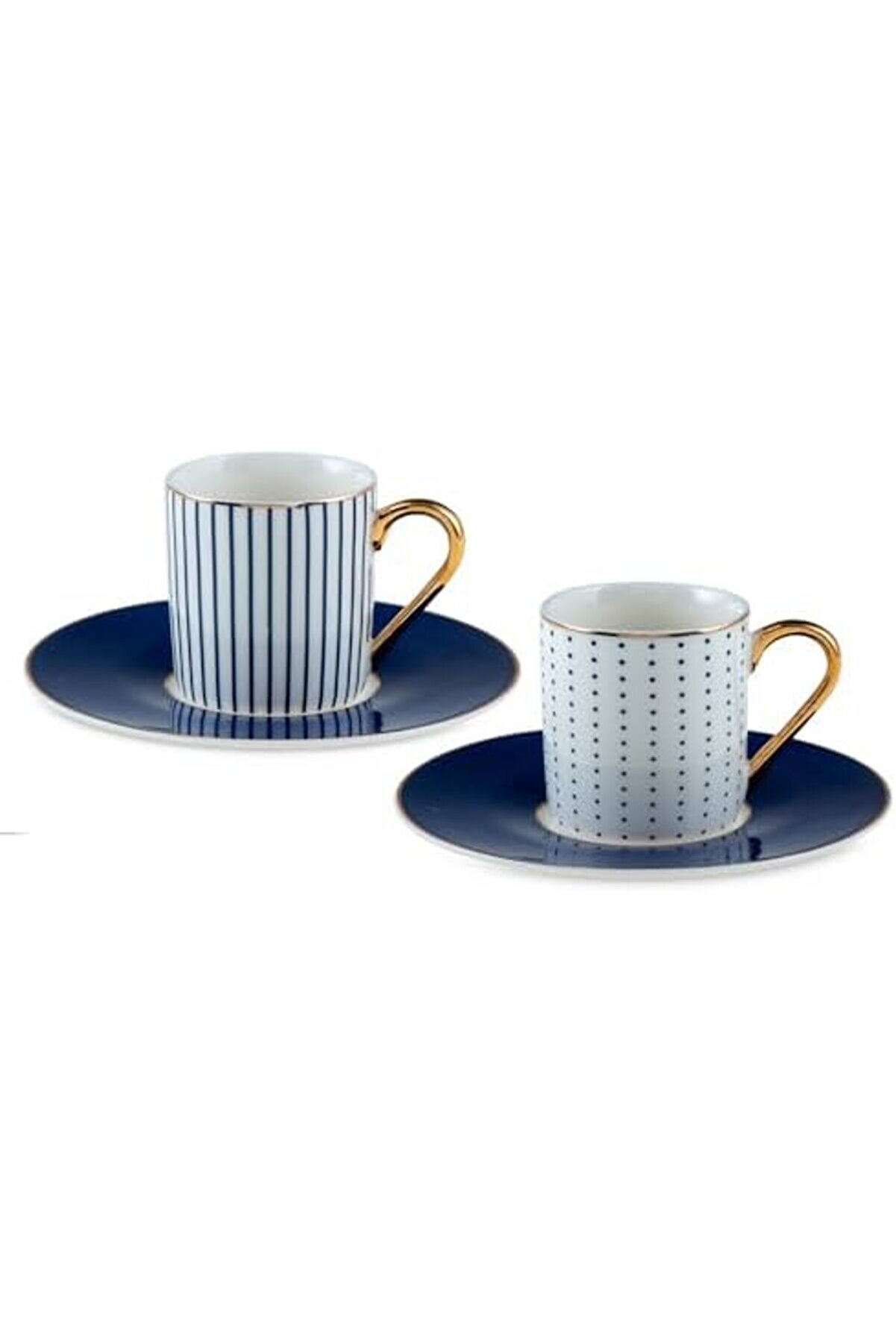 Shopverse Navy 2 Ki̇şi̇li̇k Kahve Fi̇ncan Takımı 90 Ml, Renkli̇ Trendfli̇ck 1014773