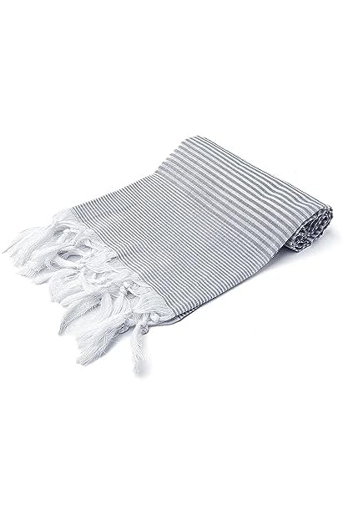 Shopverse | Stri̇pe |%100 Pamuklu Gri̇ Trendfli̇ck 1014773