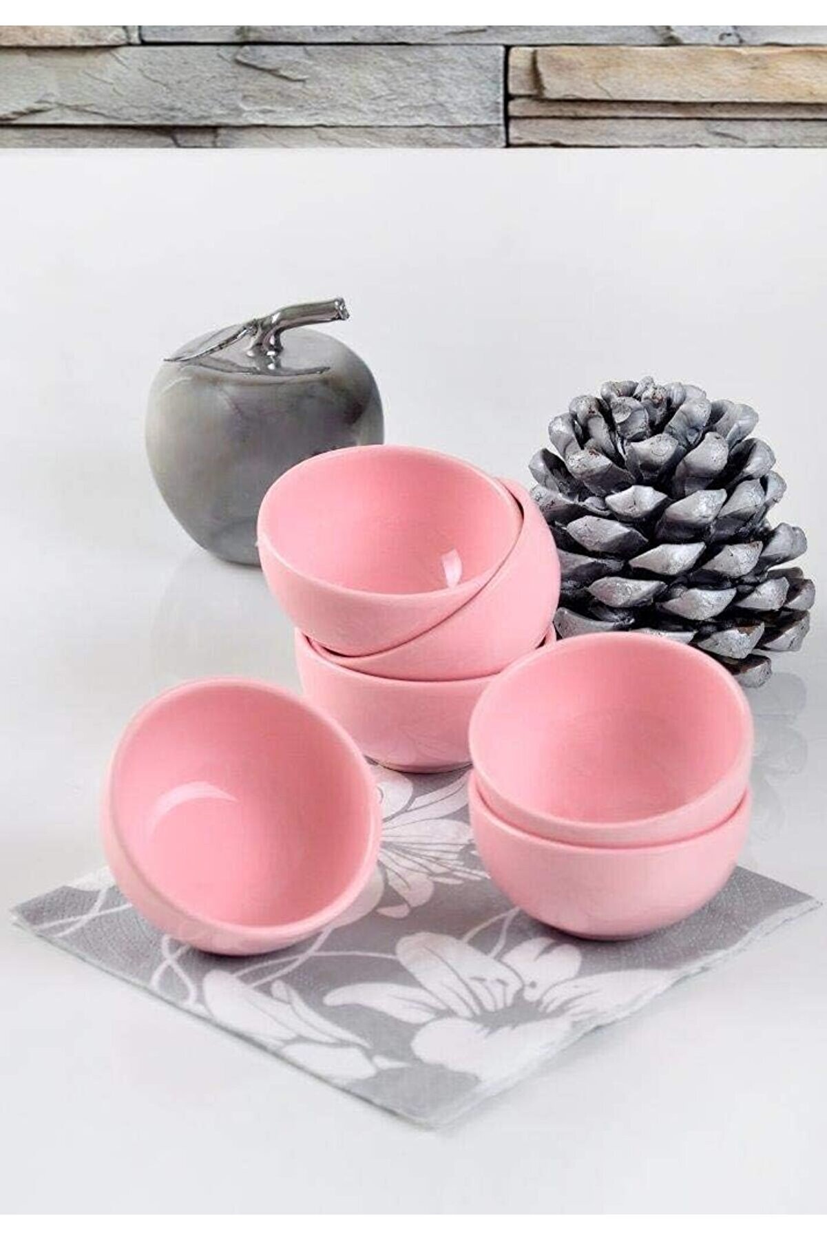 STOREMAX shopverse Pembe Bulut Kase 8 Cm 6 Adet trendflick 1014773