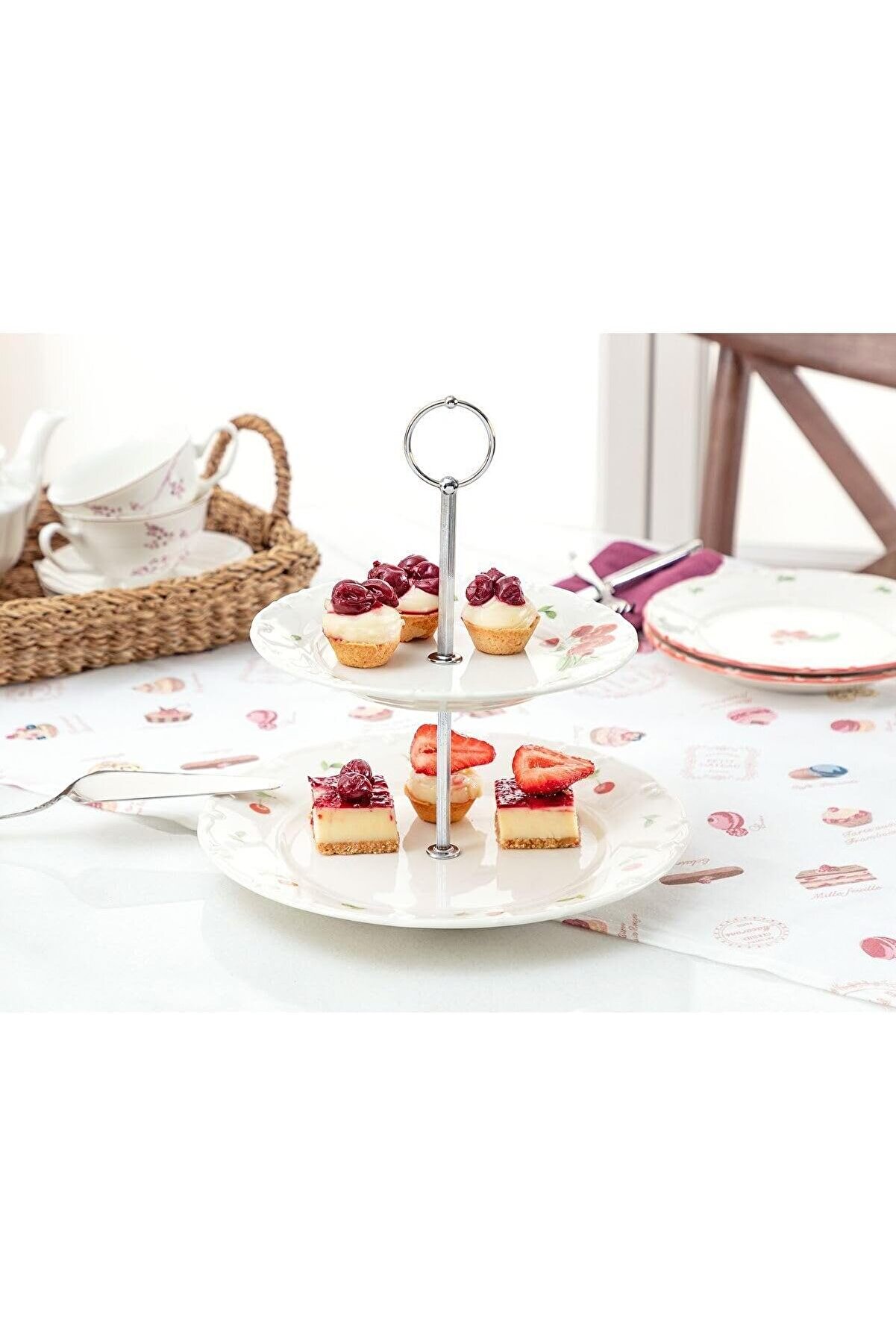 STOREMAX shopverse Coco Kiraz Desenli 2 Katlı Kek trendflick 1014773