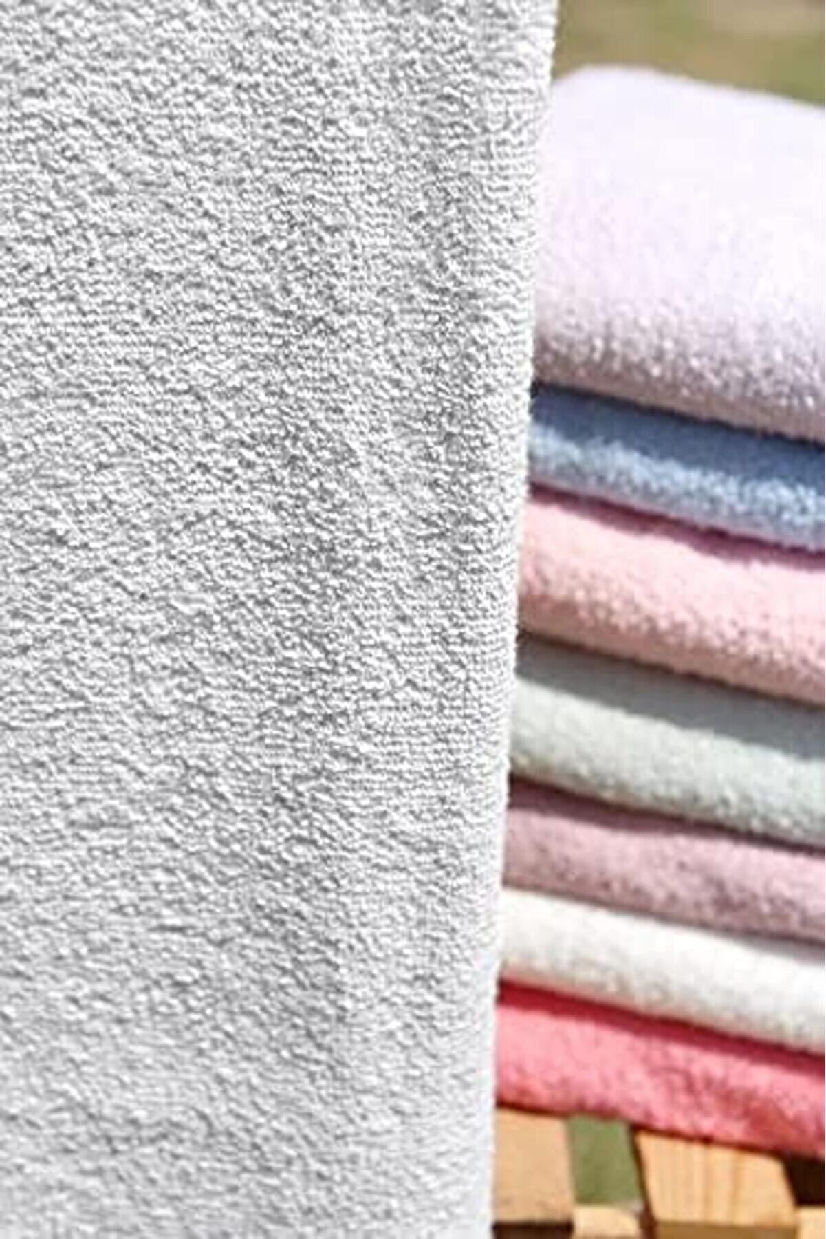 Shopverse %100 Pamuk Renkli̇ 70X140 Havlusu Gri̇ Trendfli̇ck 1014773