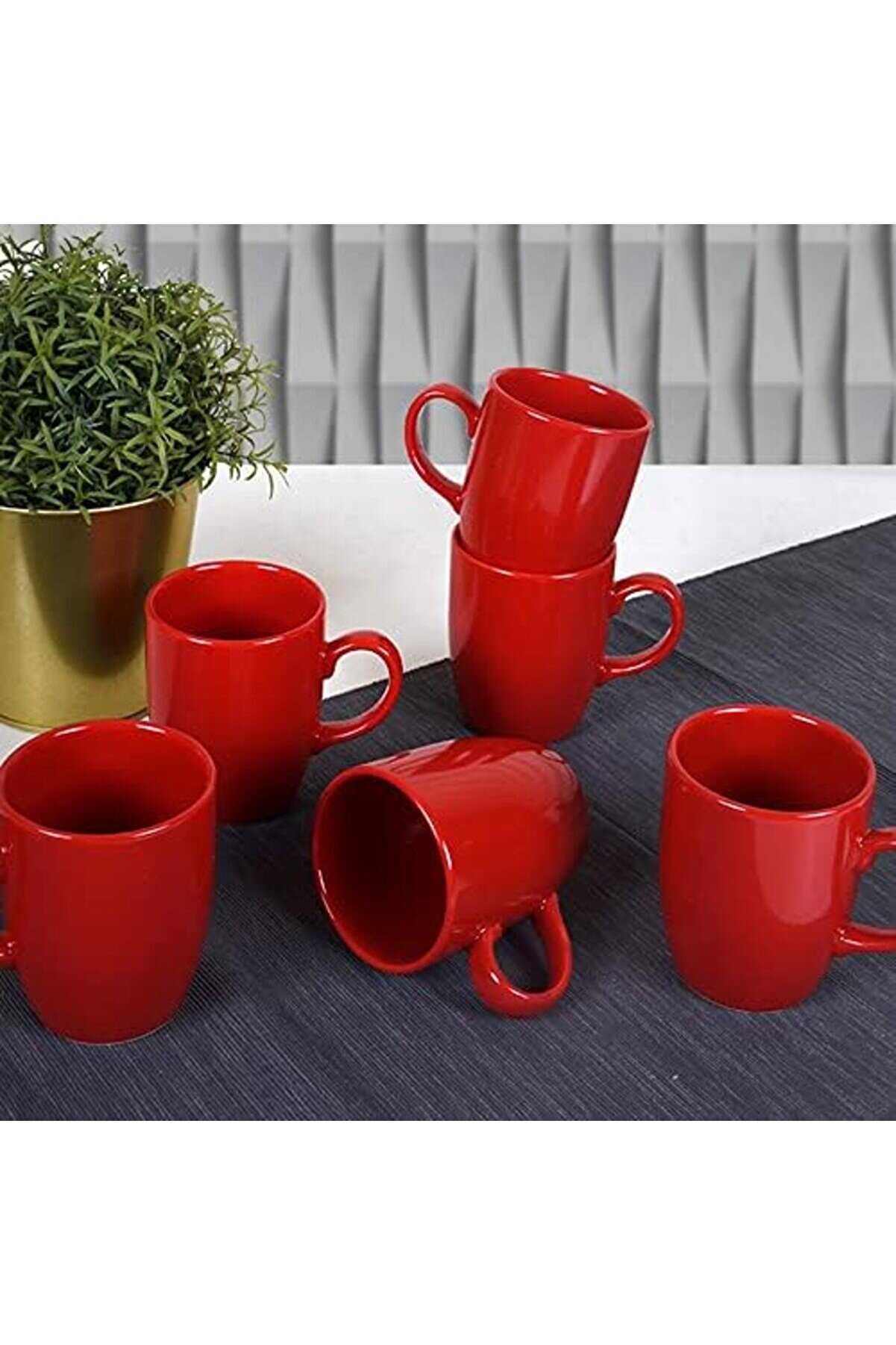 Shopverse Kırmızı Bulut Kupa 9 Cm 6 Adet Trendfli̇ck 1014773