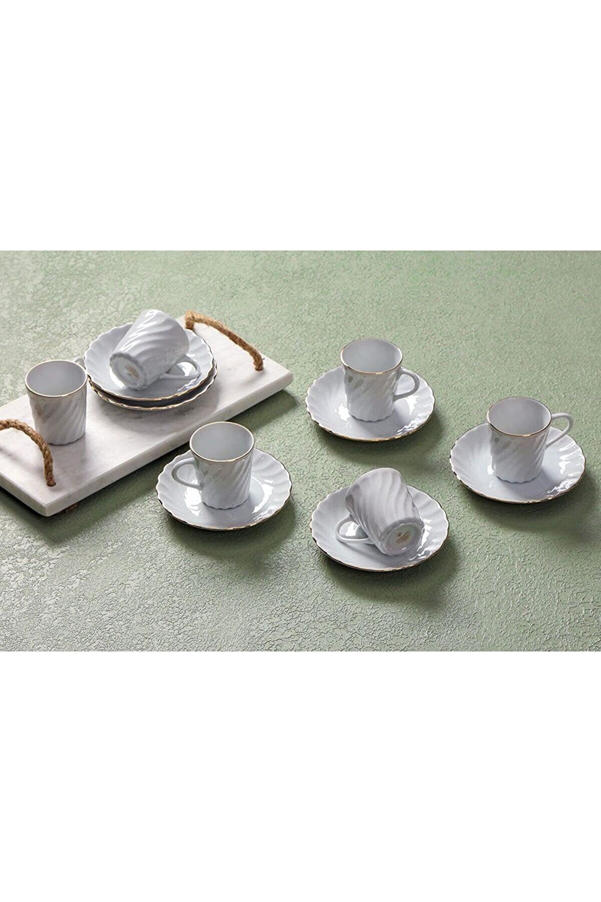 STOREMAX shopverse Yaldız 6 Kişilik Kahve Takımı 80cc trendflick 1014773