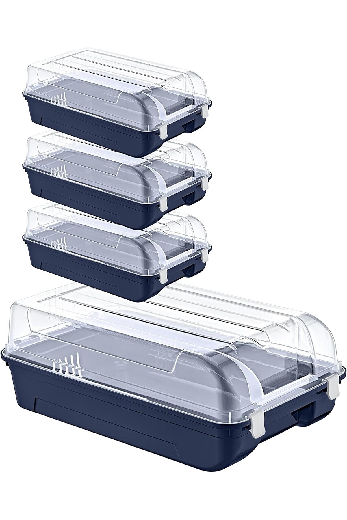 STOREMAX shopverse 4'Lü Set Erkek Lacivert Ayakkabı Kutusu trendflick 1014773