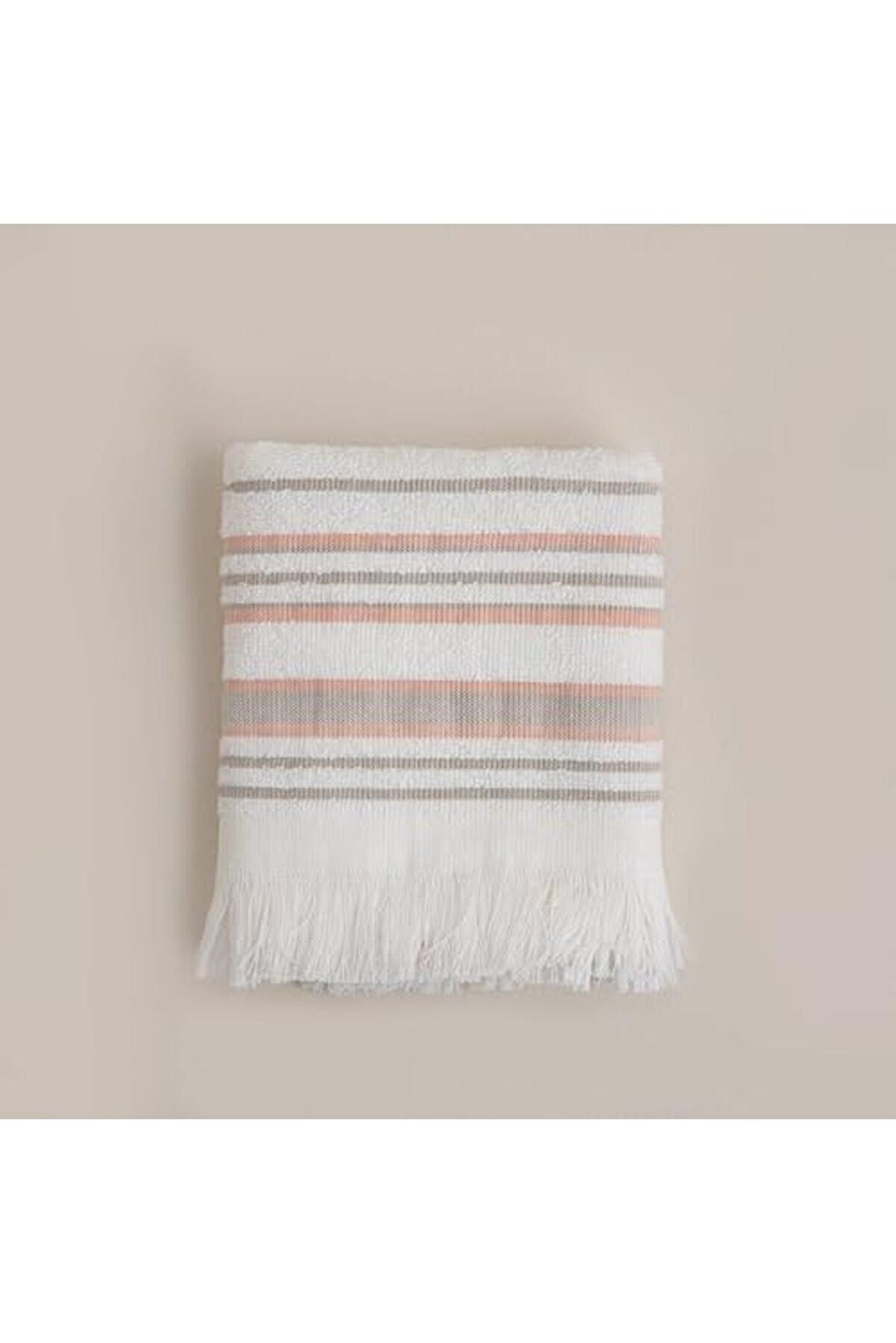 Shopverse Deri̇n El Havlusu 30X50 Cm, Ekru/Mango Trendfli̇ck 1014773