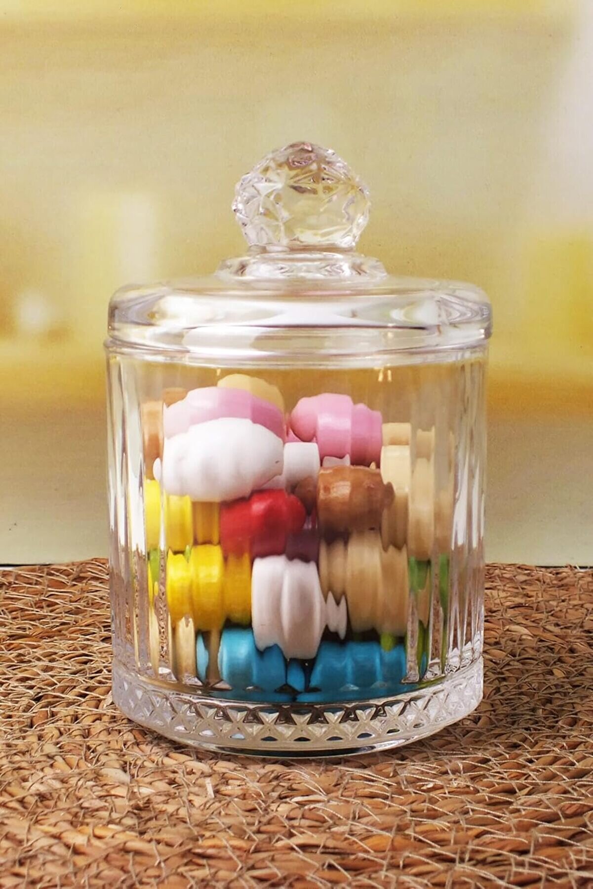 Shopverse L&uuml;x B&uuml;y&uuml;k Cam Şekerli̇k & Cam, Kesme Cam L&uuml;x Şekerli̇k 13Cm*7.8Cm - 06638 Trendfli̇ck 1014773