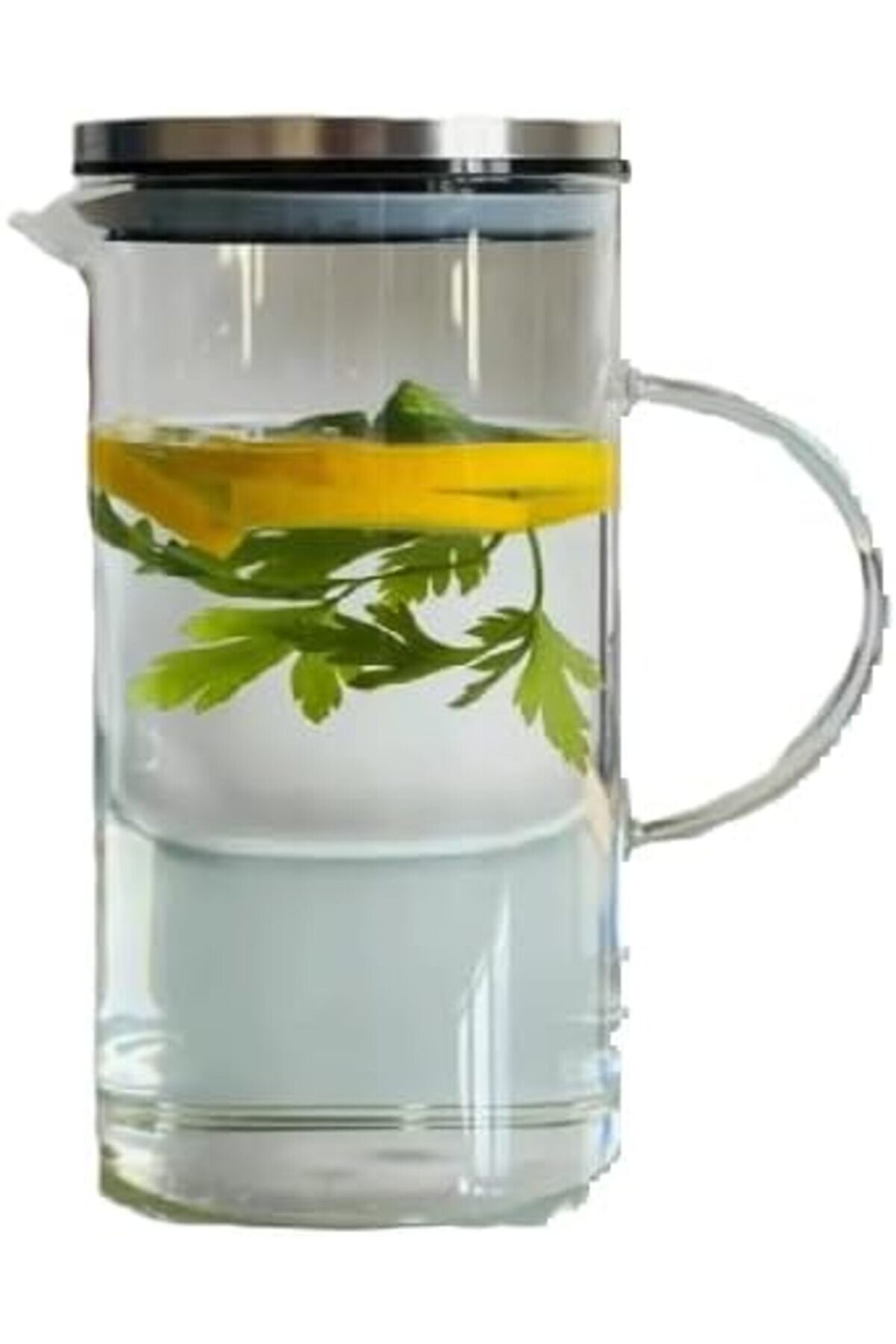 STOREMAX shopverse Borosilikat Ateşe Dayanıklı Metal Kapaklı Cam Sürahi trendflick 1014773