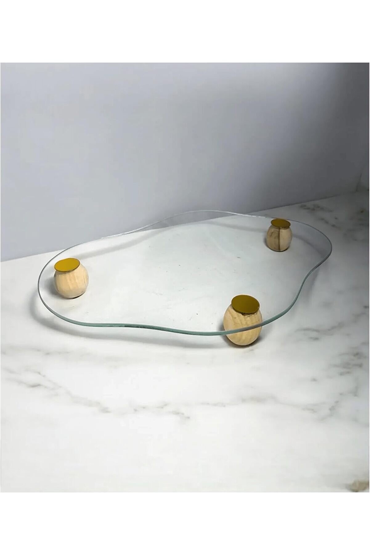 STOREMAX shopverse Ayaklı Cam Sunum Tepsi 25x32 Şık Tasarım trendflick 1014773