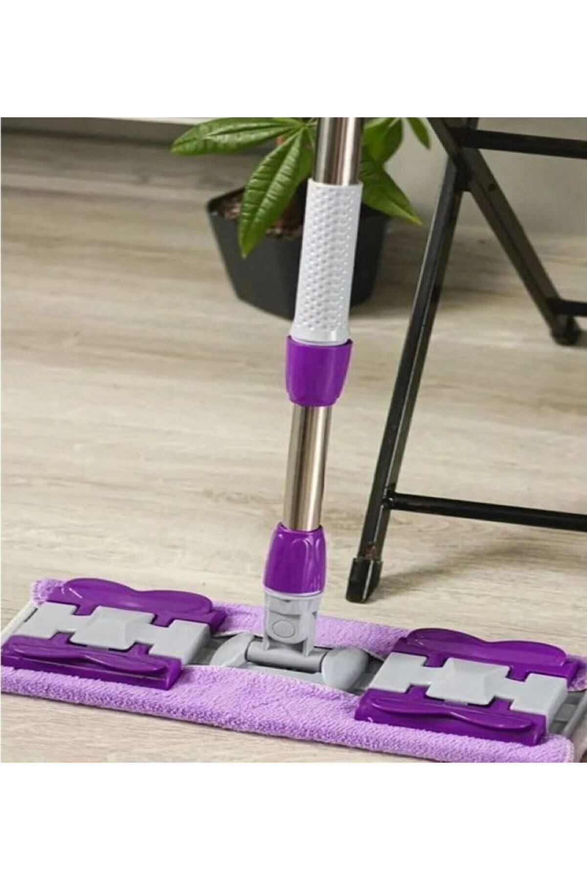 Buyflai̇r Si̇hi̇rli̇ Teleskobi̇k Mandallı Mop.yedek Bez Hedi̇yeli̇.,Duvar,Yüzey Ve Cam Temi̇zli̇k Paspası (Nk