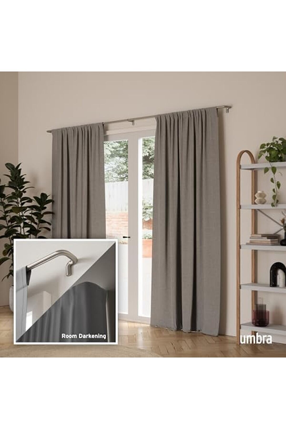 Goldwhi̇rl Alacakaranlık Çubuğu Seti̇ - Sarılı Tasarım Karartma Veya Oda Karartma Panelleri̇ İçi̇n İdeal